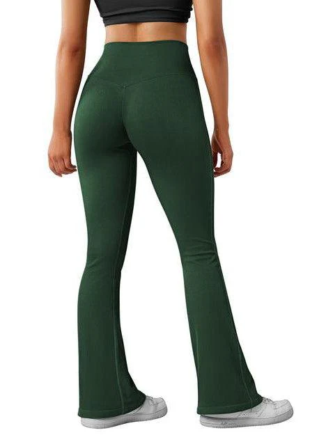 Seamless Ribbed Flare Leggings - Image 21
