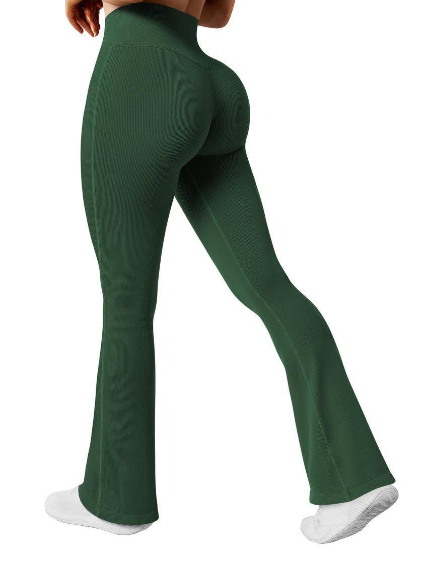 Seamless Ribbed Flare Leggings - Image 23