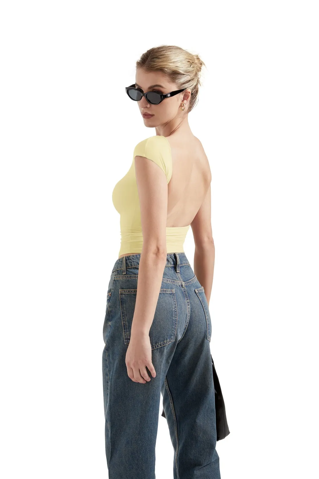 Buttery Soft Backless Shirt - Image 59