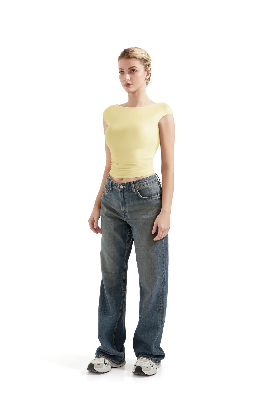 Buttery Soft Backless Shirt - Image 60