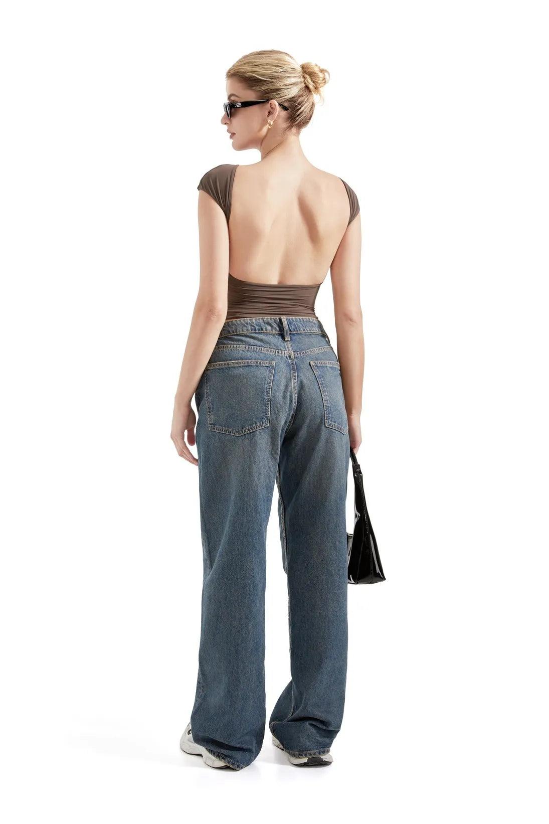 Buttery Soft Backless Shirt - Image 9