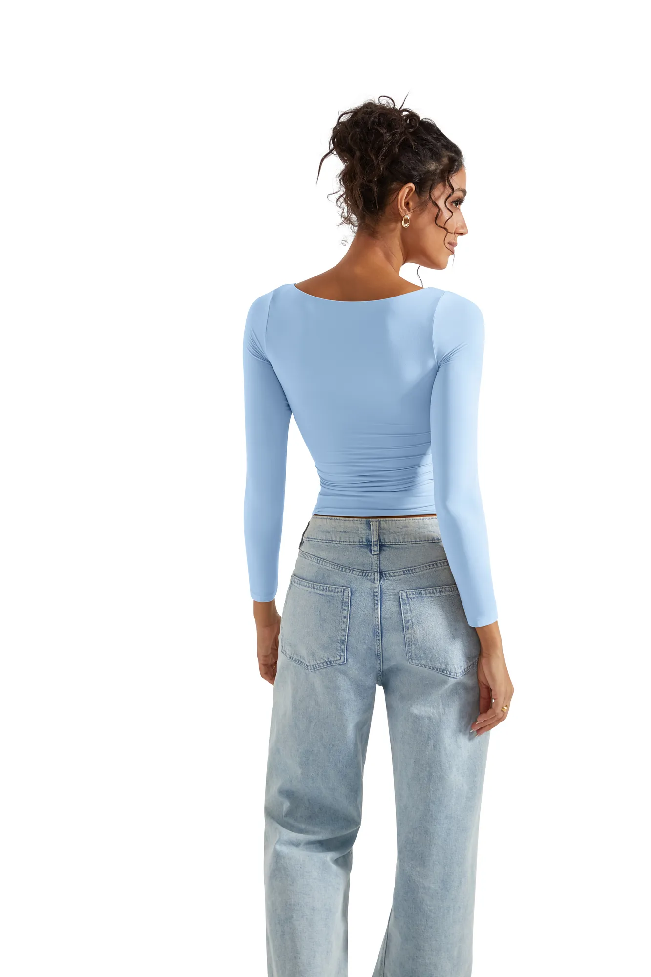 Buttery Soft Boat Neck Shirt - Long Sleeve - Image 44