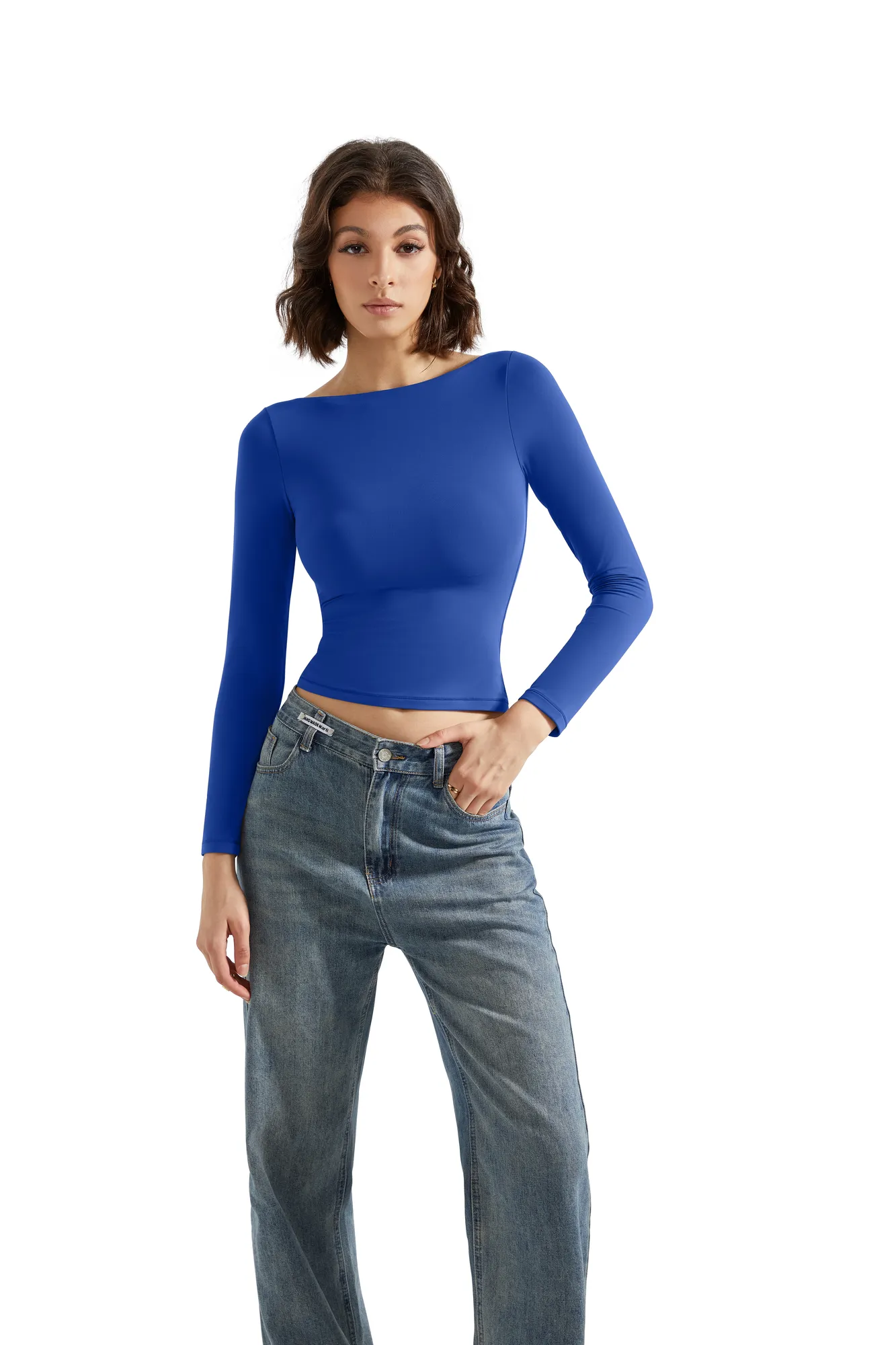 Buttery Soft Boat Neck Shirt - Long Sleeve - Image 62