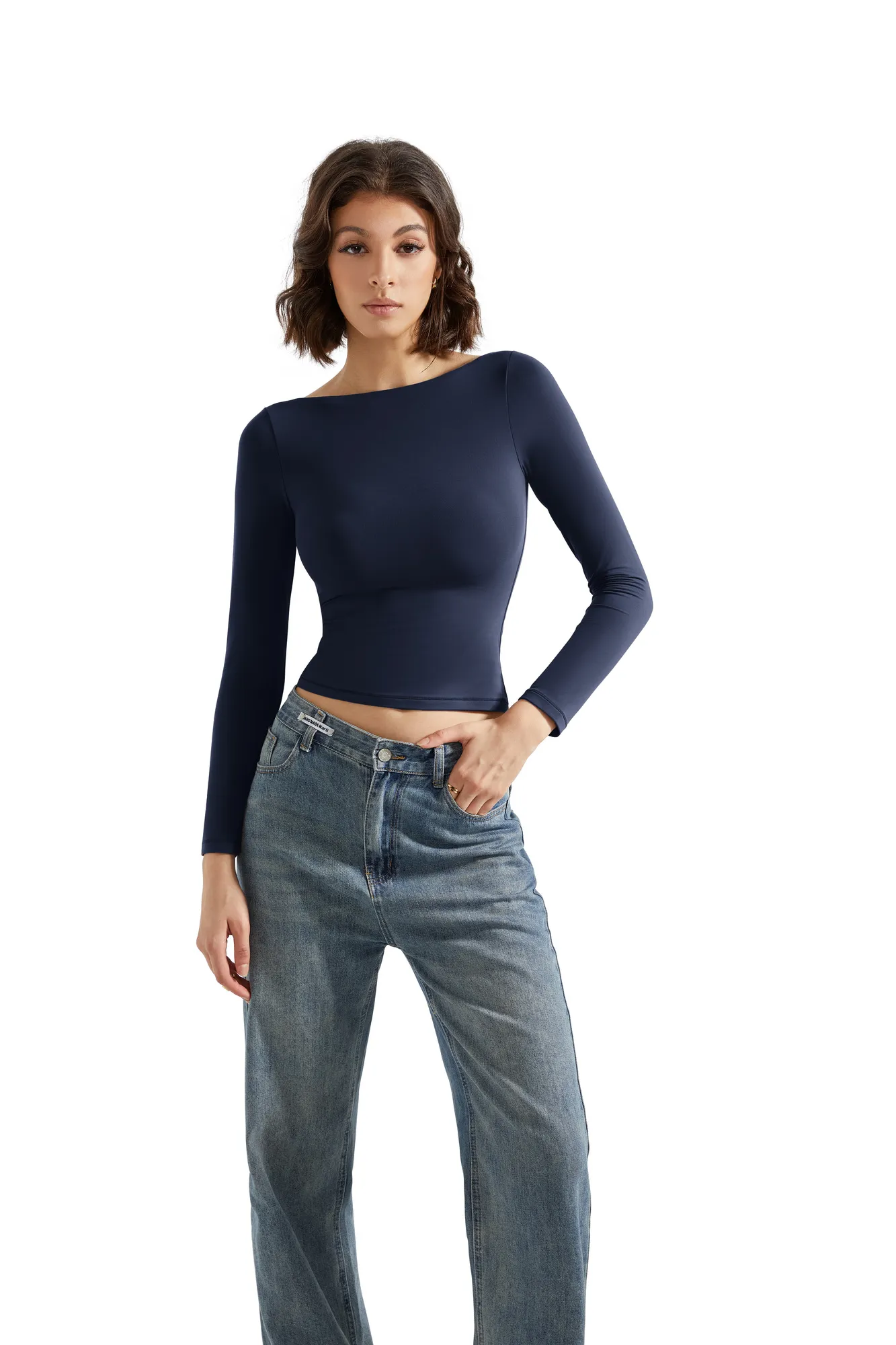 Buttery Soft Boat Neck Shirt - Long Sleeve - Image 68