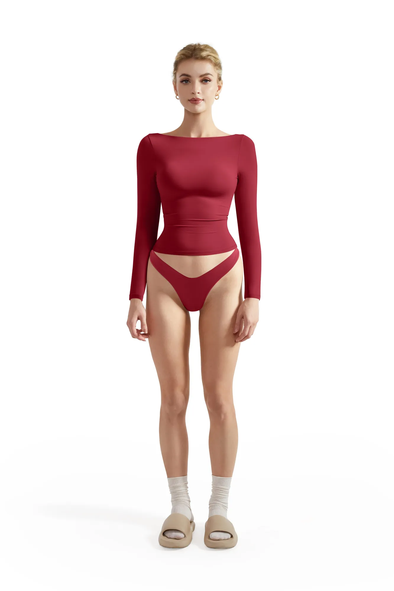 Buttery Soft Boat Neck Shirt - Long Sleeve - Image 84