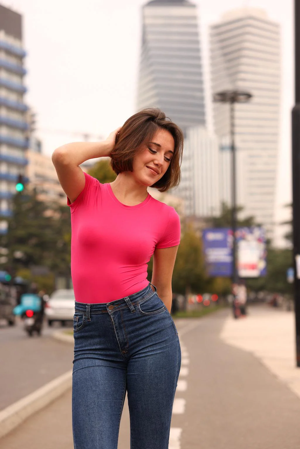 Buttery Soft Crew Neck Bodysuit - Short Sleeve - Image 4