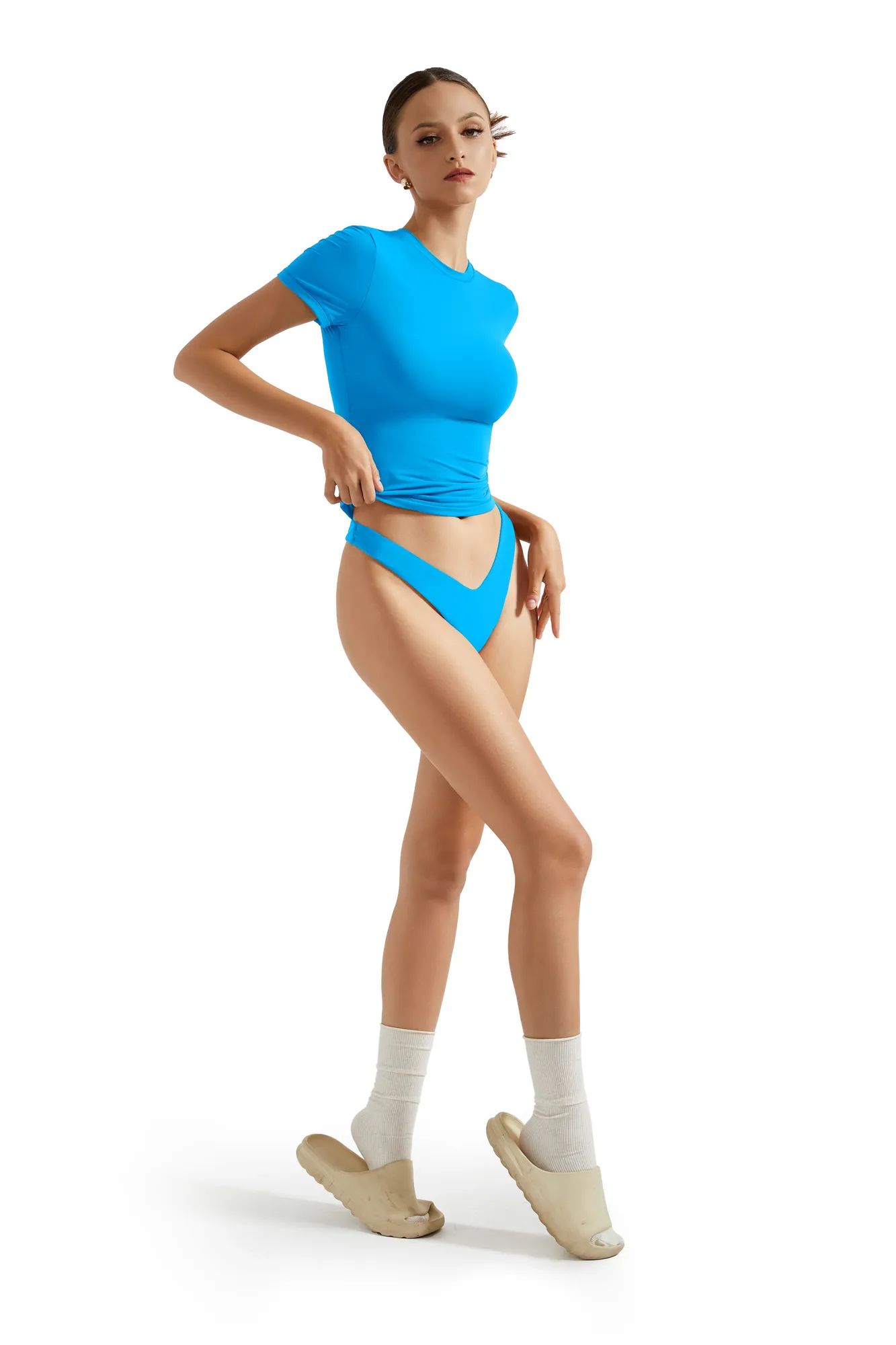 Buttery Soft Crew Neck Shirt - Short Sleeve - Image 46