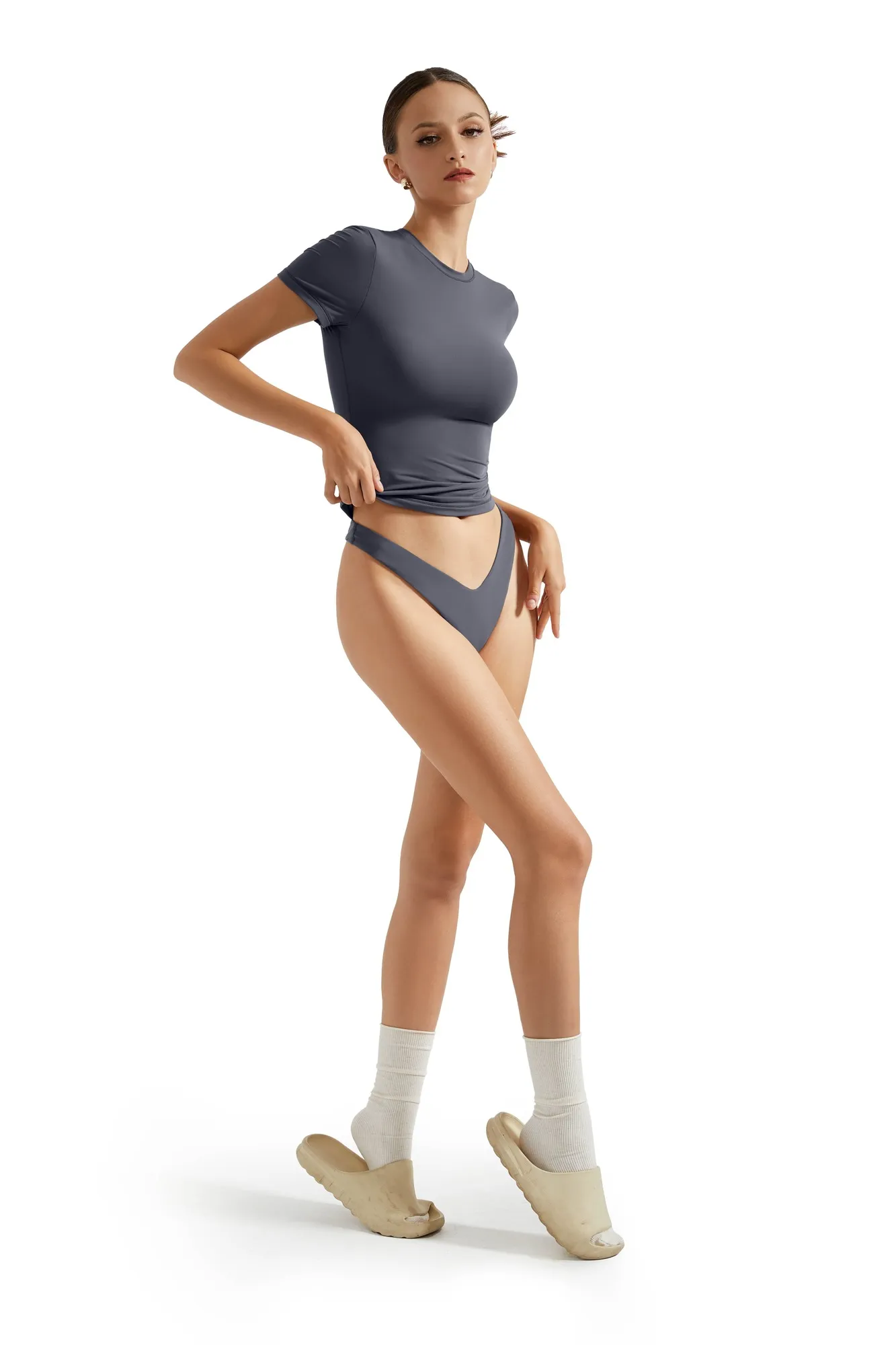 Buttery Soft Crew Neck Shirt - Short Sleeve - Image 58