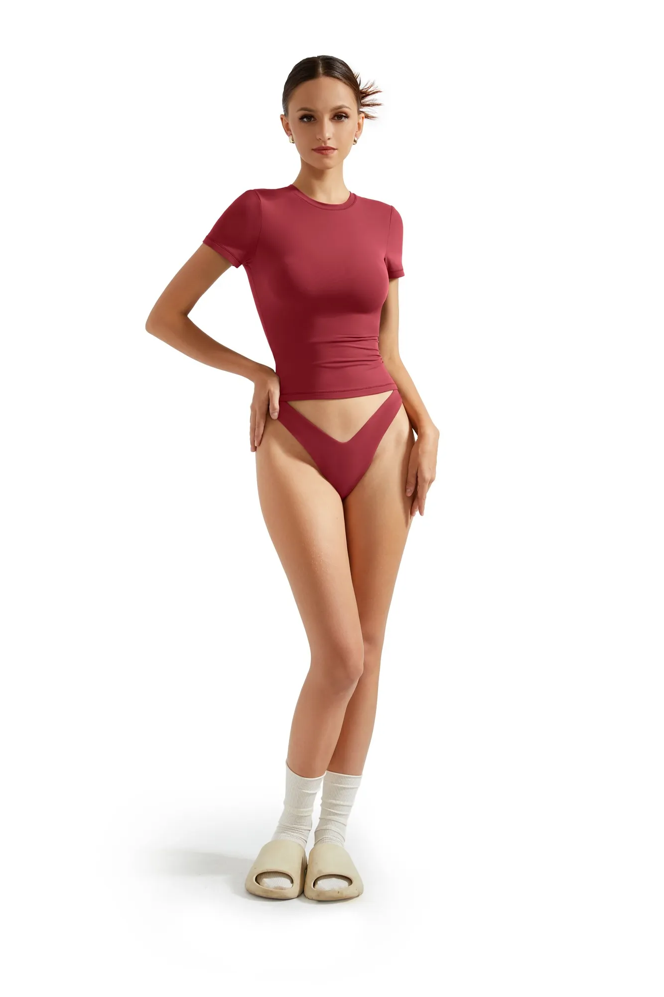 Buttery Soft Crew Neck Shirt - Short Sleeve - Image 70