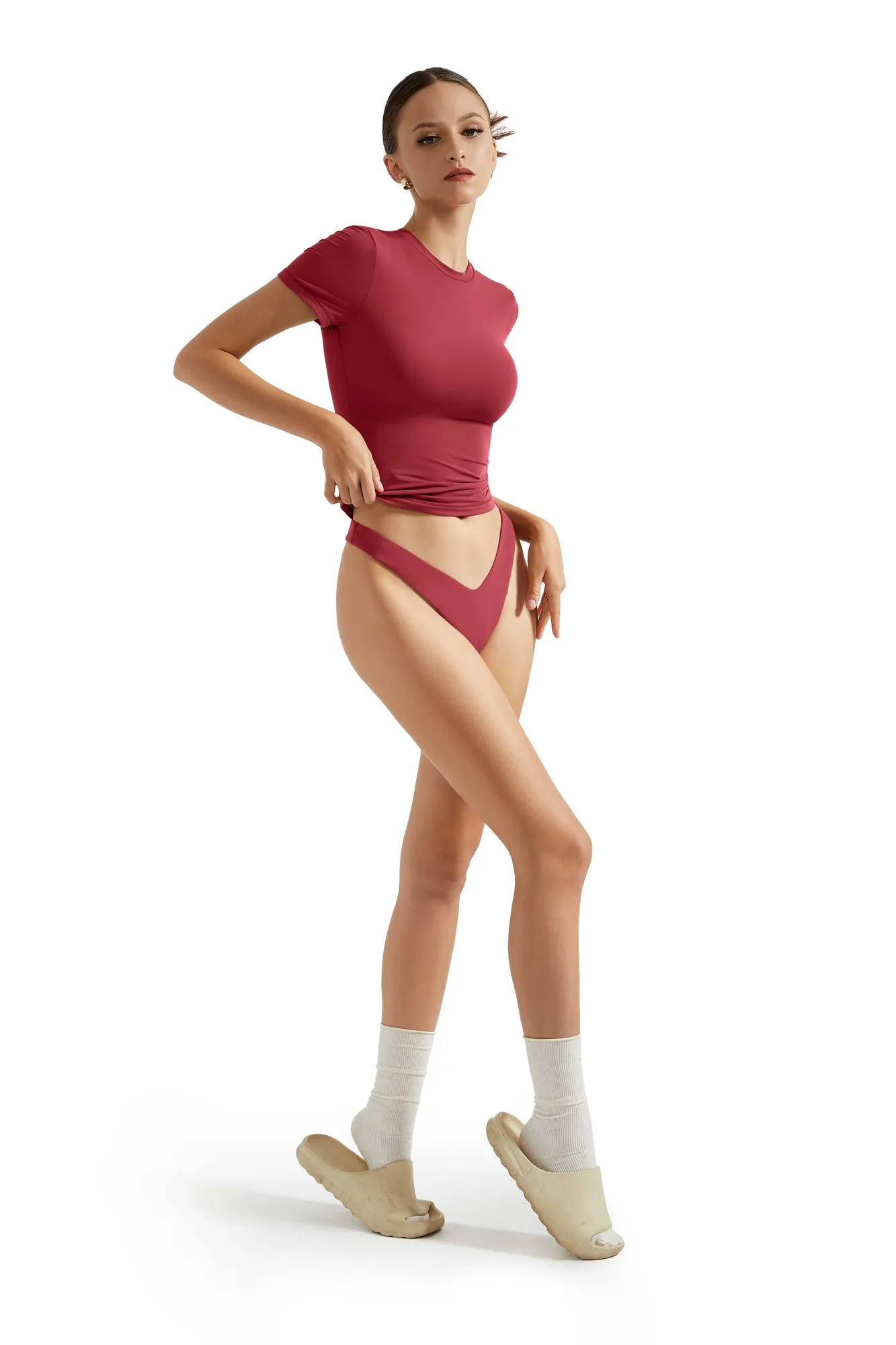 Buttery Soft Crew Neck Shirt - Short Sleeve - Image 72