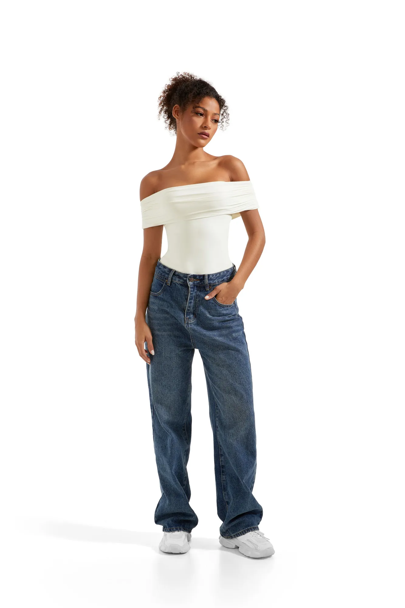 Buttery Soft Off Shoulder Bodysuit - Image 10
