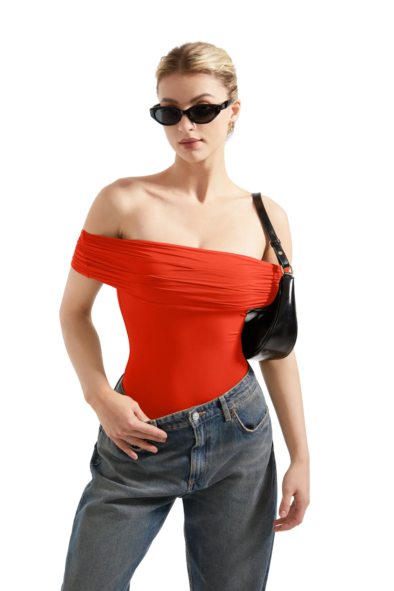 Buttery Soft Off Shoulder Bodysuit - Image 19