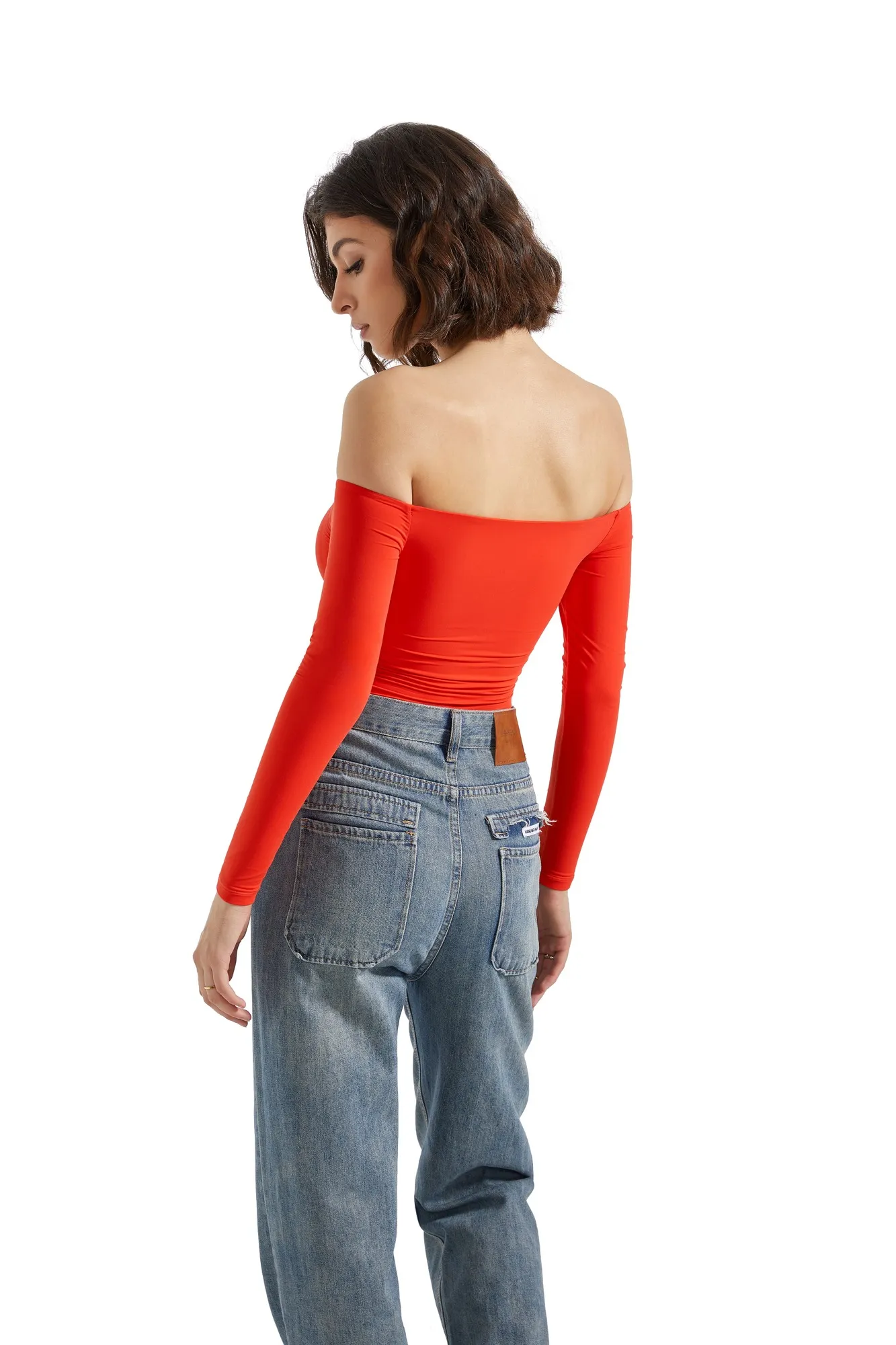 Buttery Soft Off Shoulder Bodysuit - Long Sleeve - Image 11