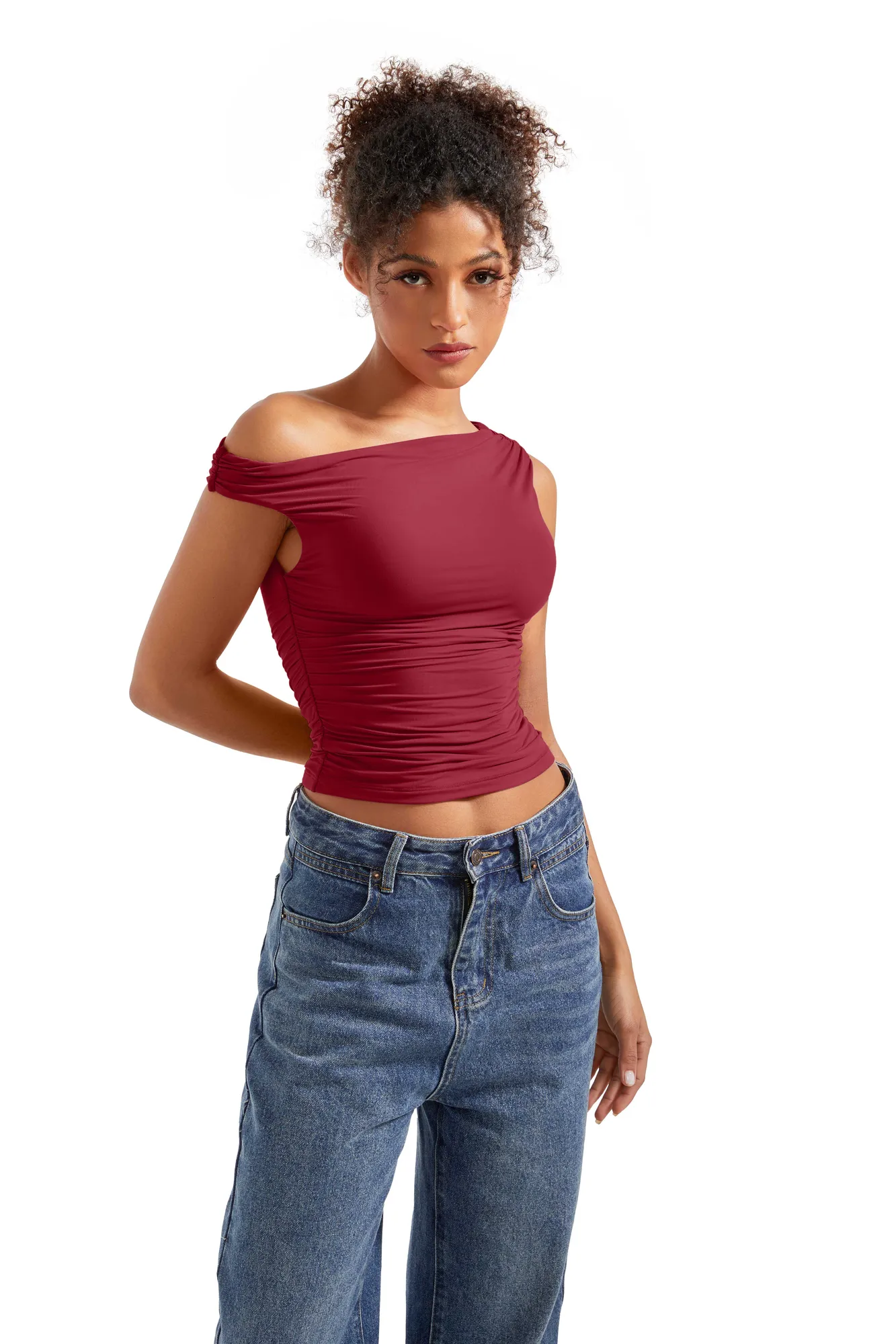 Buttery Soft Off Shoulder Shirt - Image 26