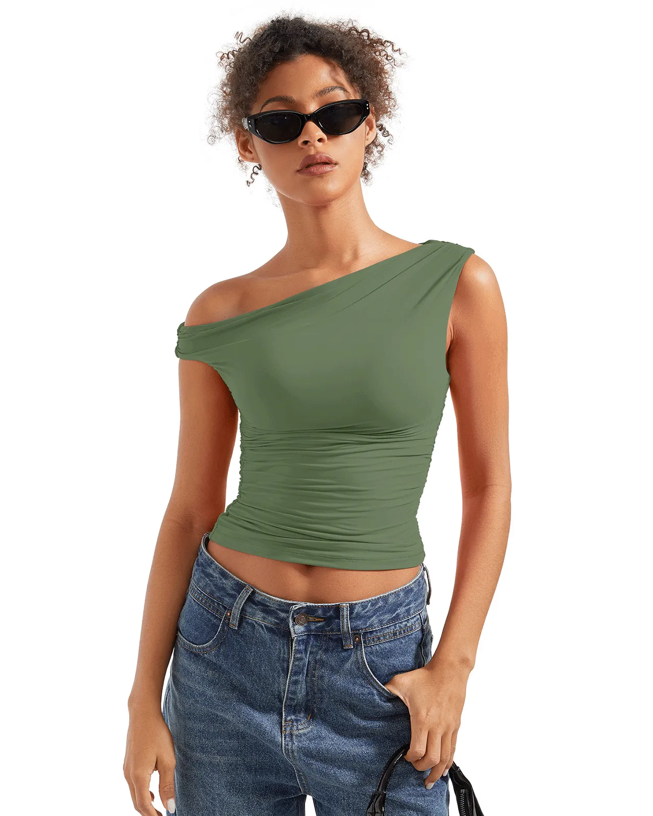 Buttery Soft Off Shoulder Shirt - Image 58