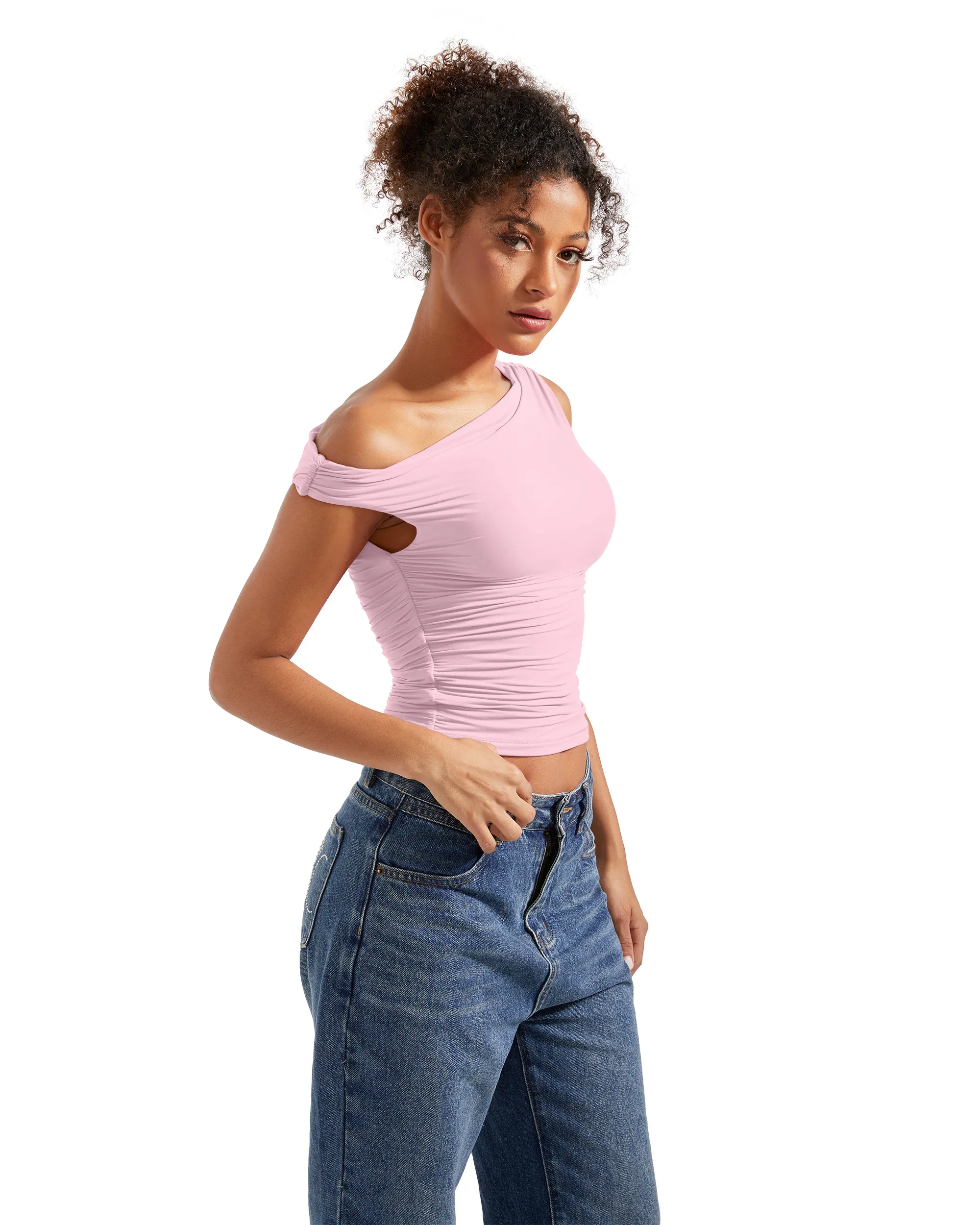 Buttery Soft Off Shoulder Shirt - Image 64
