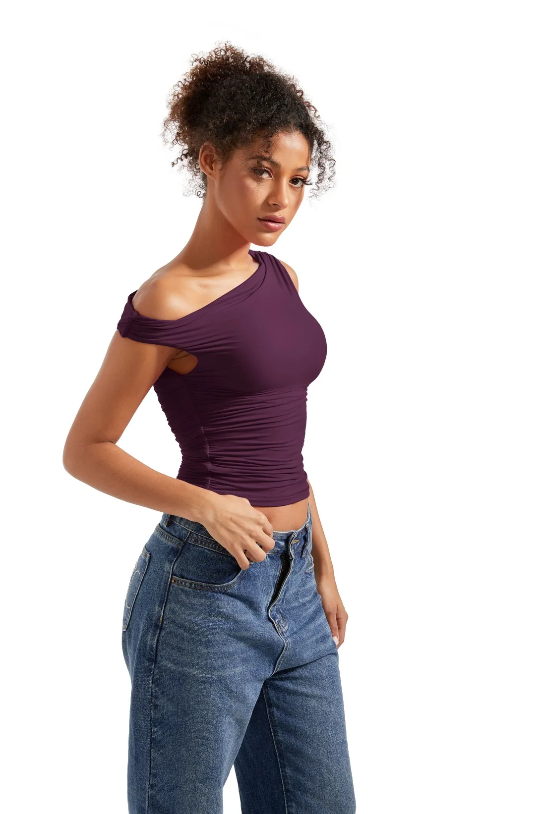 Buttery Soft Off Shoulder Shirt - Image 89