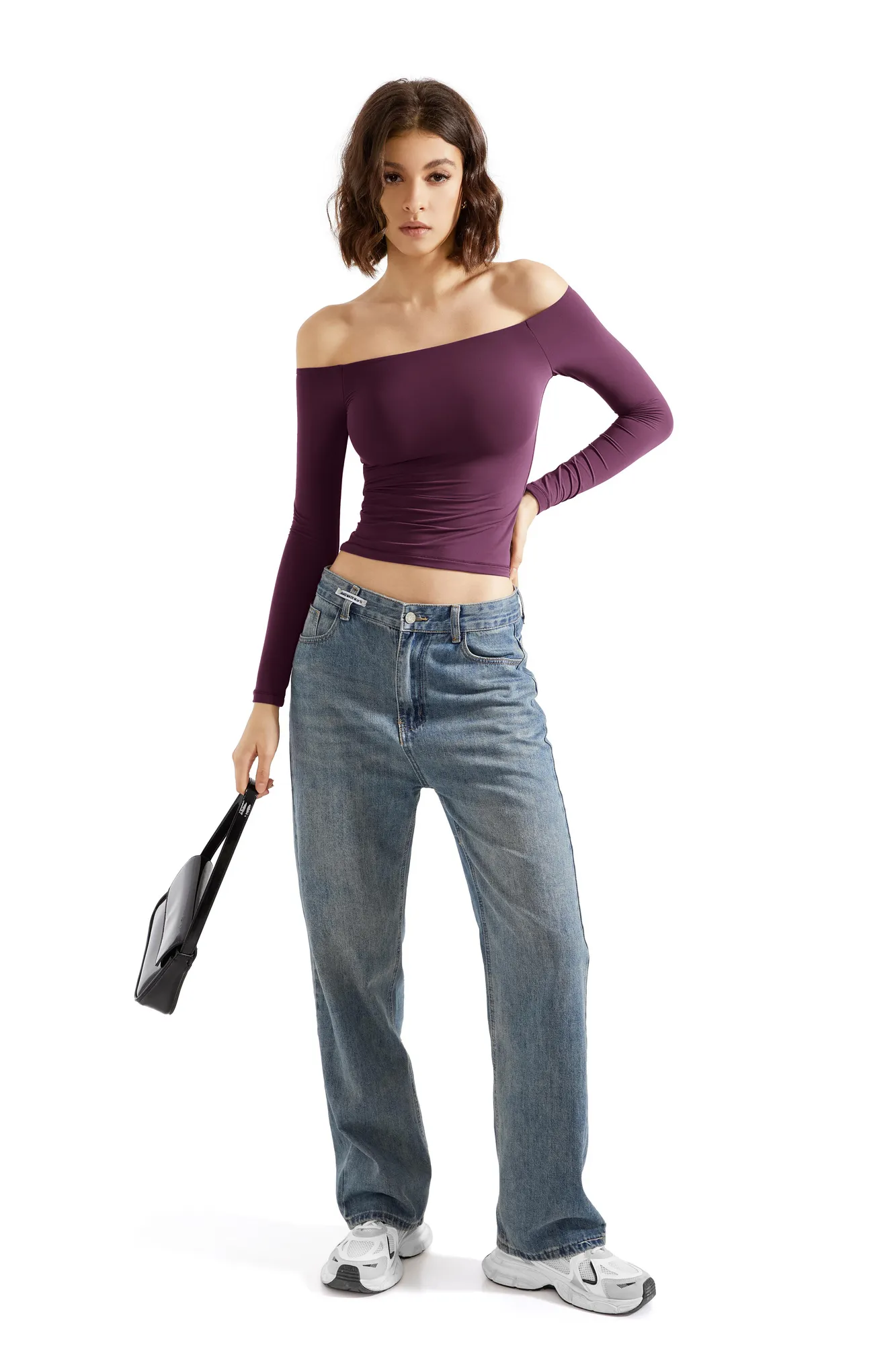 Buttery Soft Off Shoulder Shirt - Long Sleeve - Image 106