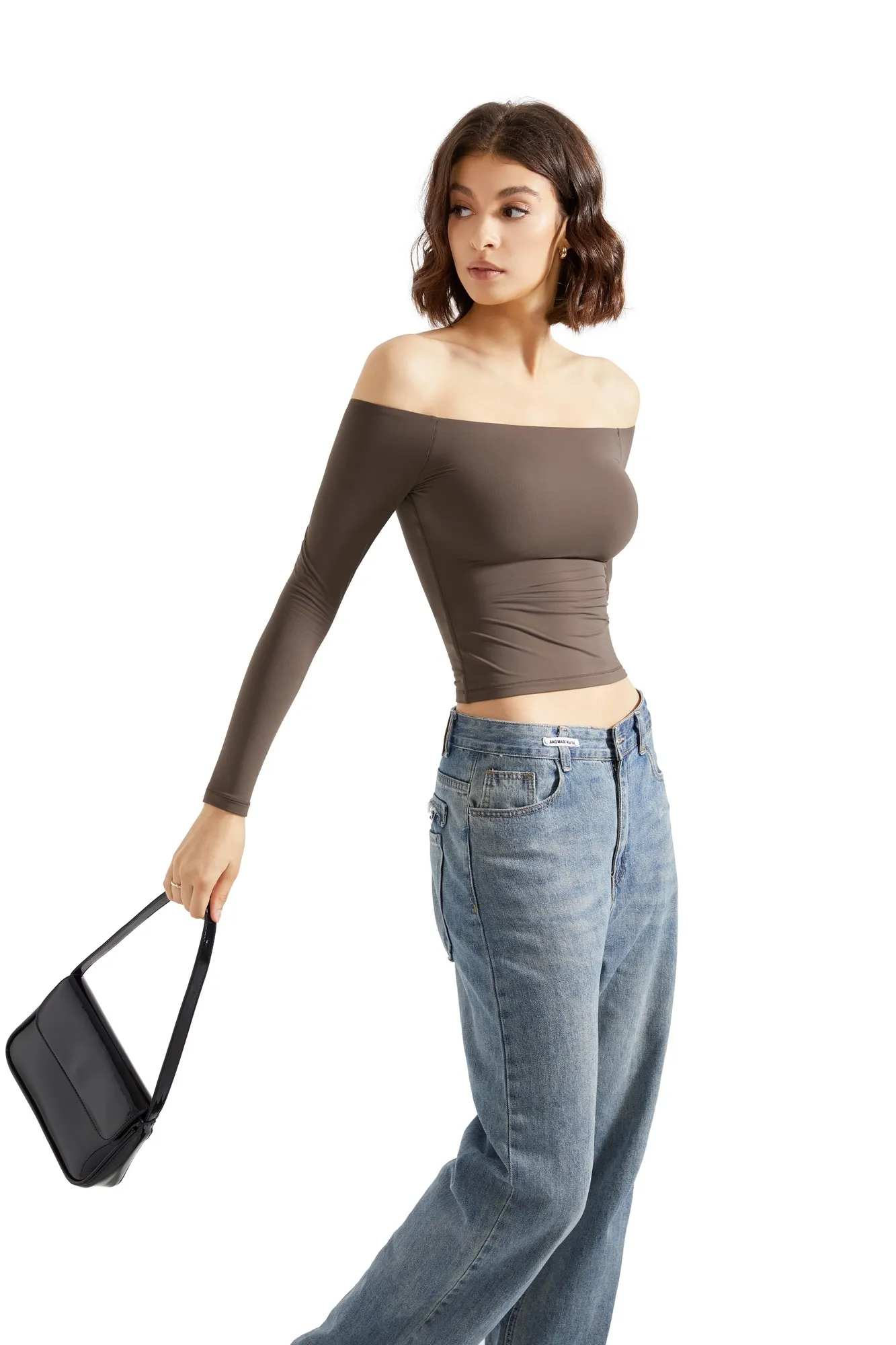 Buttery Soft Off Shoulder Shirt - Long Sleeve - Image 15