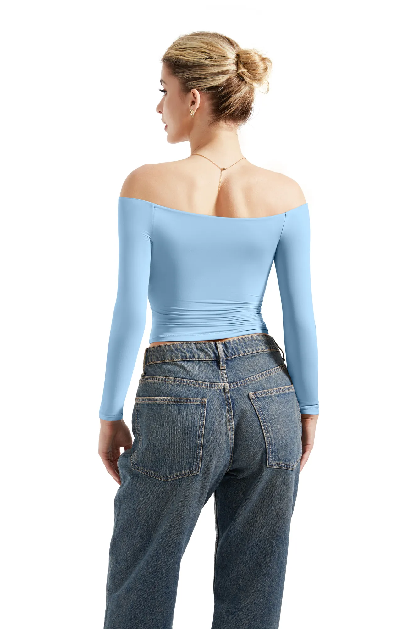 Buttery Soft Off Shoulder Shirt - Long Sleeve - Image 58