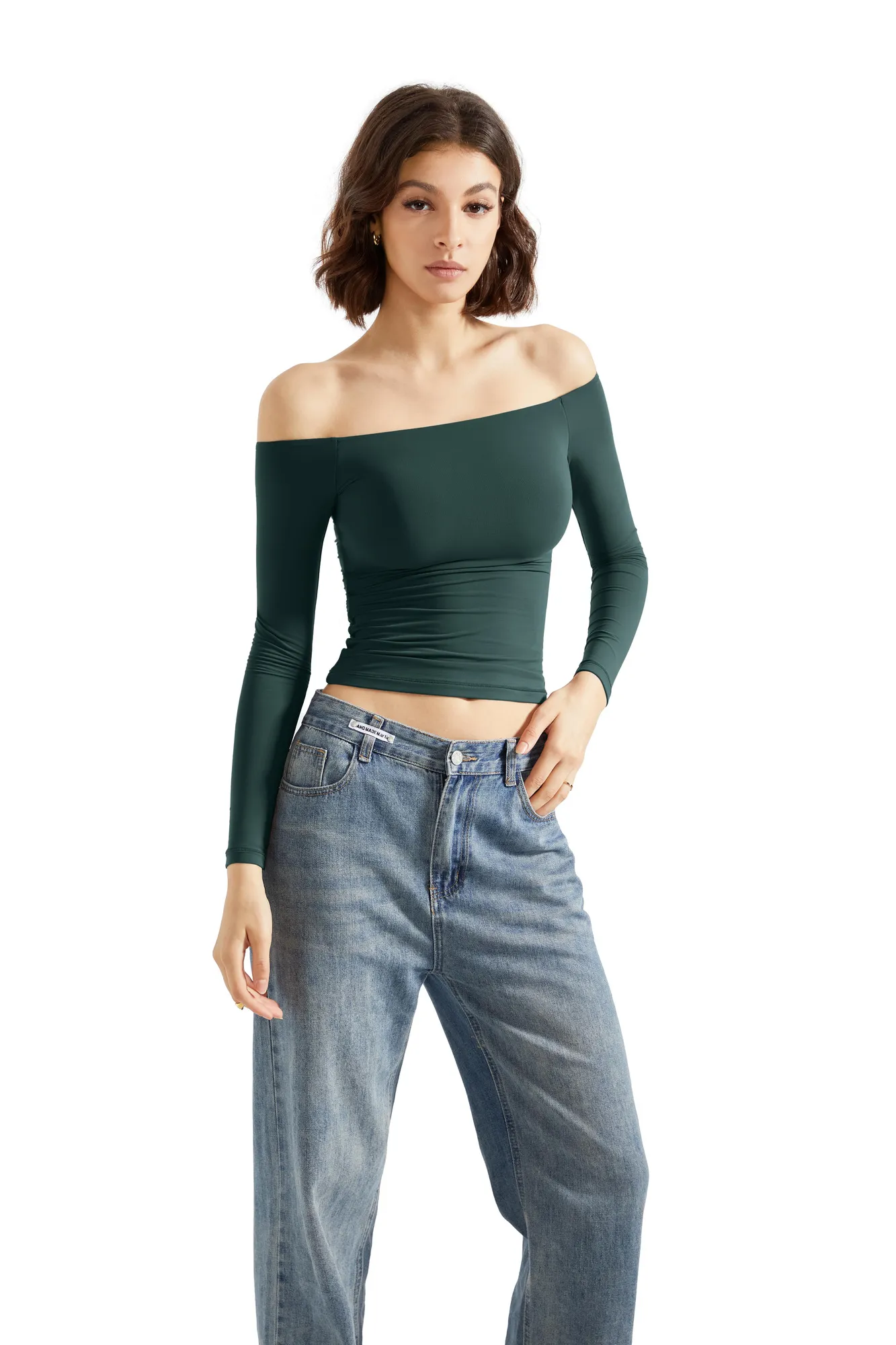 Buttery Soft Off Shoulder Shirt - Long Sleeve - Image 85