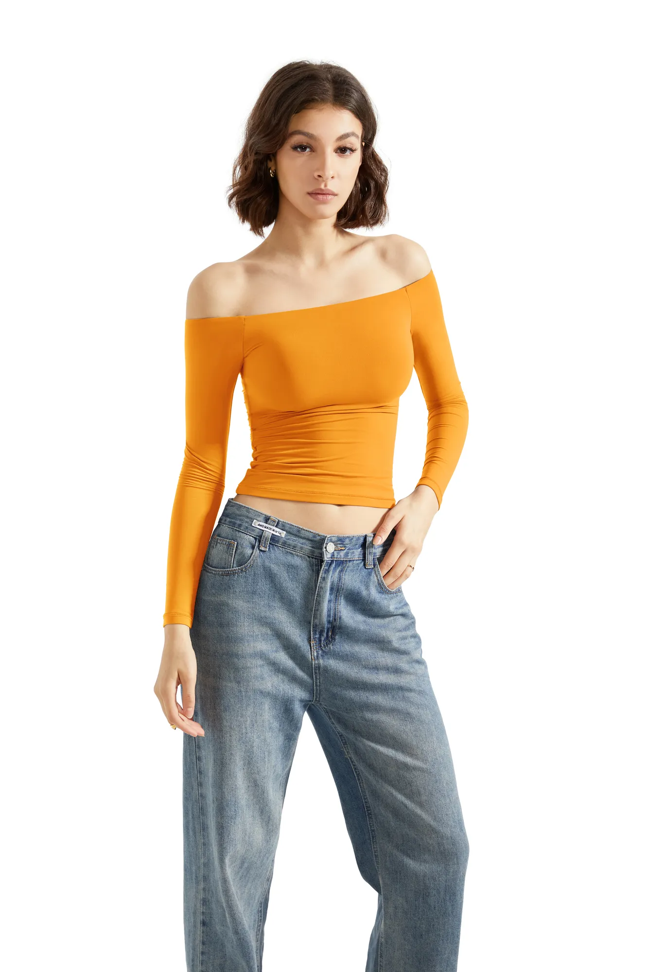 Buttery Soft Off Shoulder Shirt - Long Sleeve - Image 91