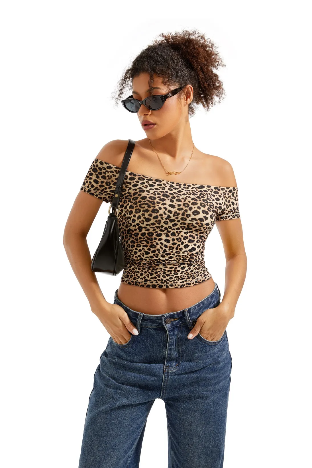 Buttery Soft Off Shoulder Shirt - Short Sleeve - Image 40