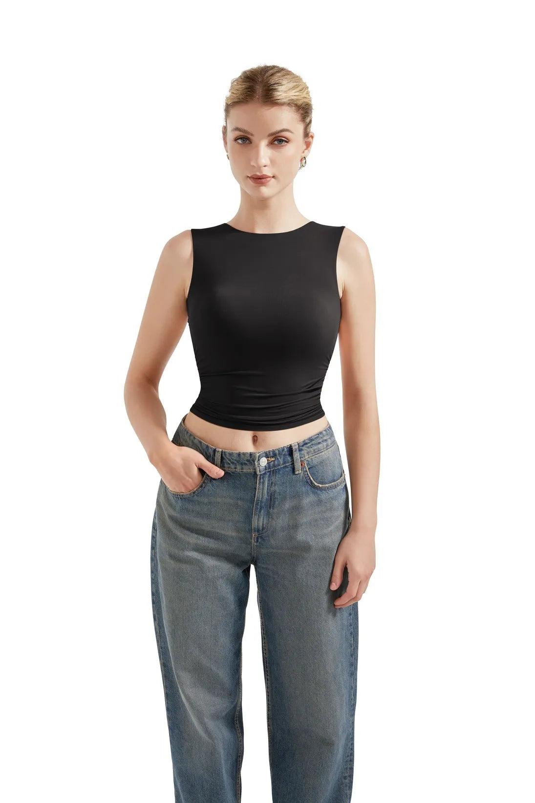 Buttery Soft Open Back Shirt - Image 11