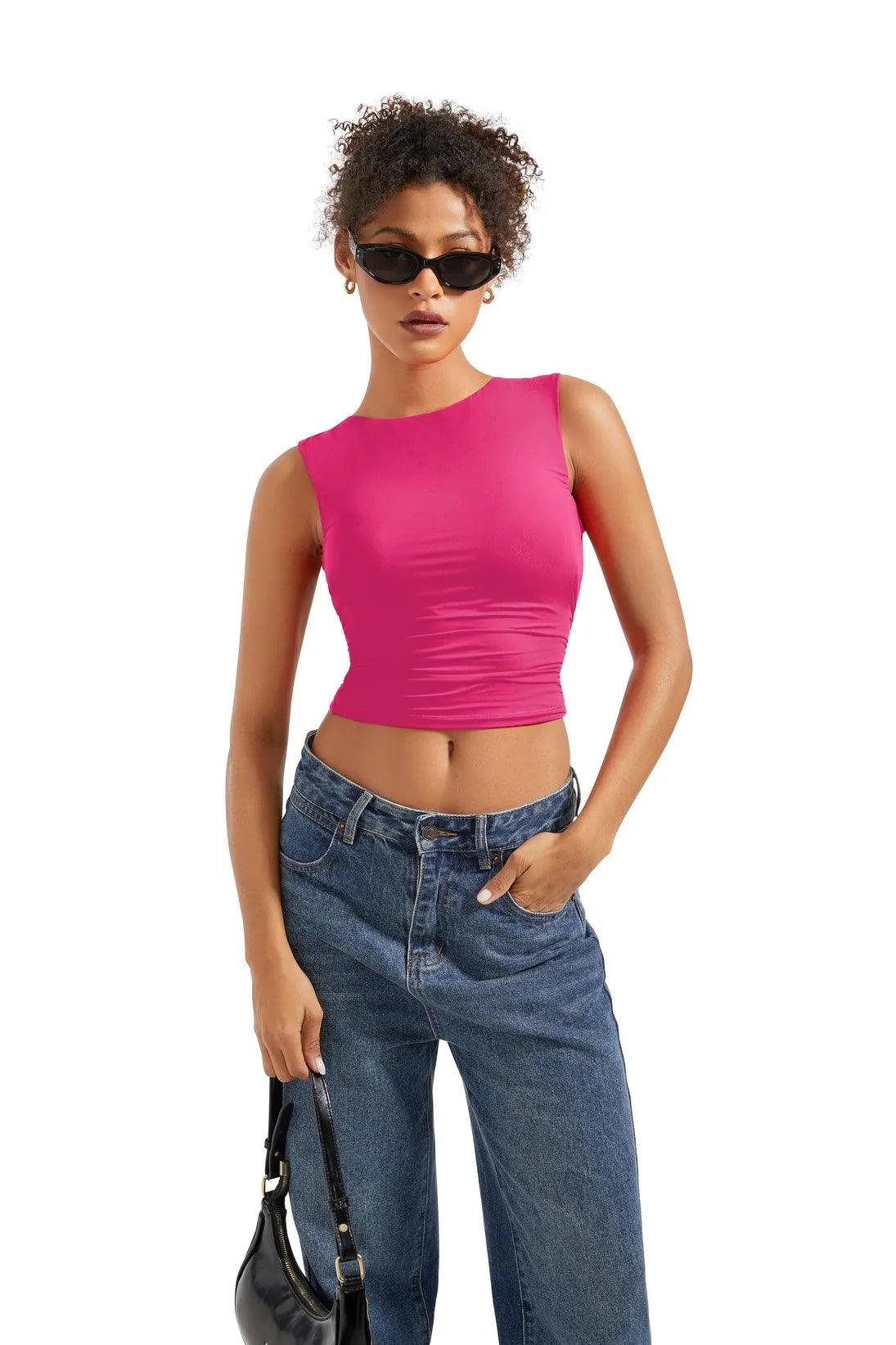 Buttery Soft Open Back Shirt - Image 14