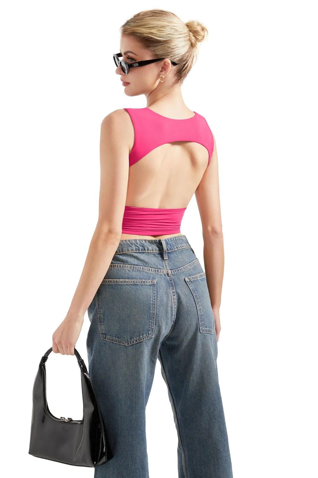 Buttery Soft Open Back Shirt - Image 17