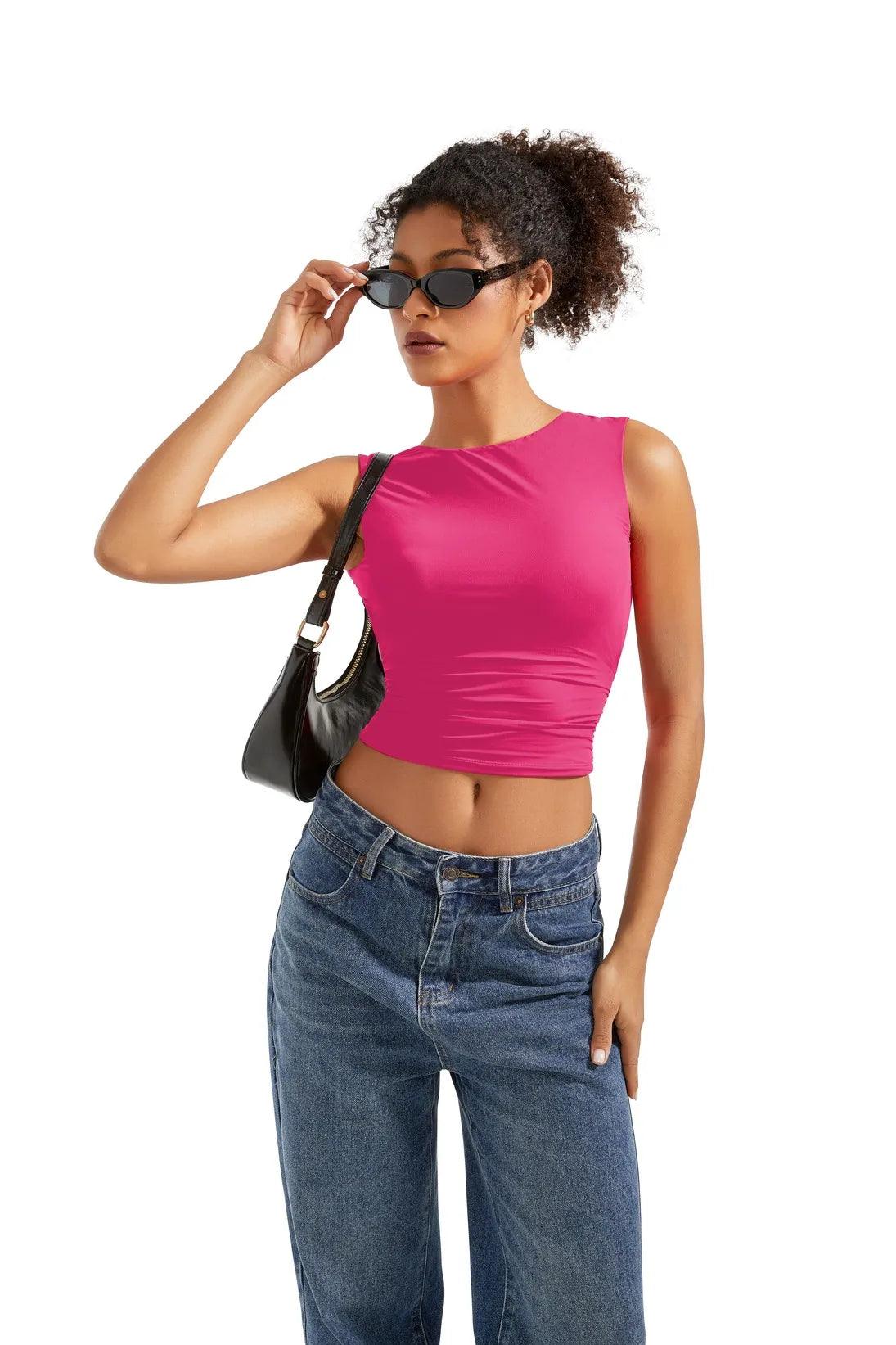 Buttery Soft Open Back Shirt - Image 18