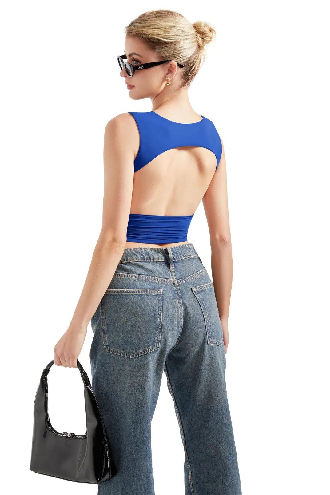 Buttery Soft Open Back Shirt - Image 29