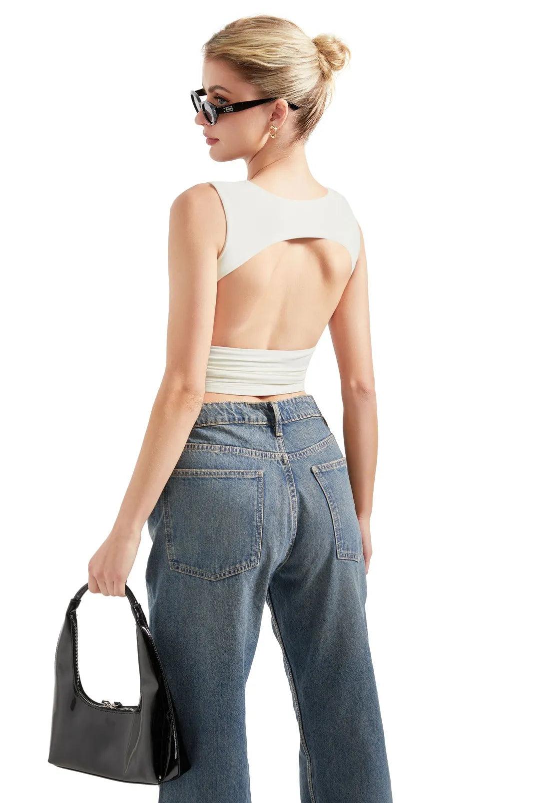 Buttery Soft Open Back Shirt - Image 34