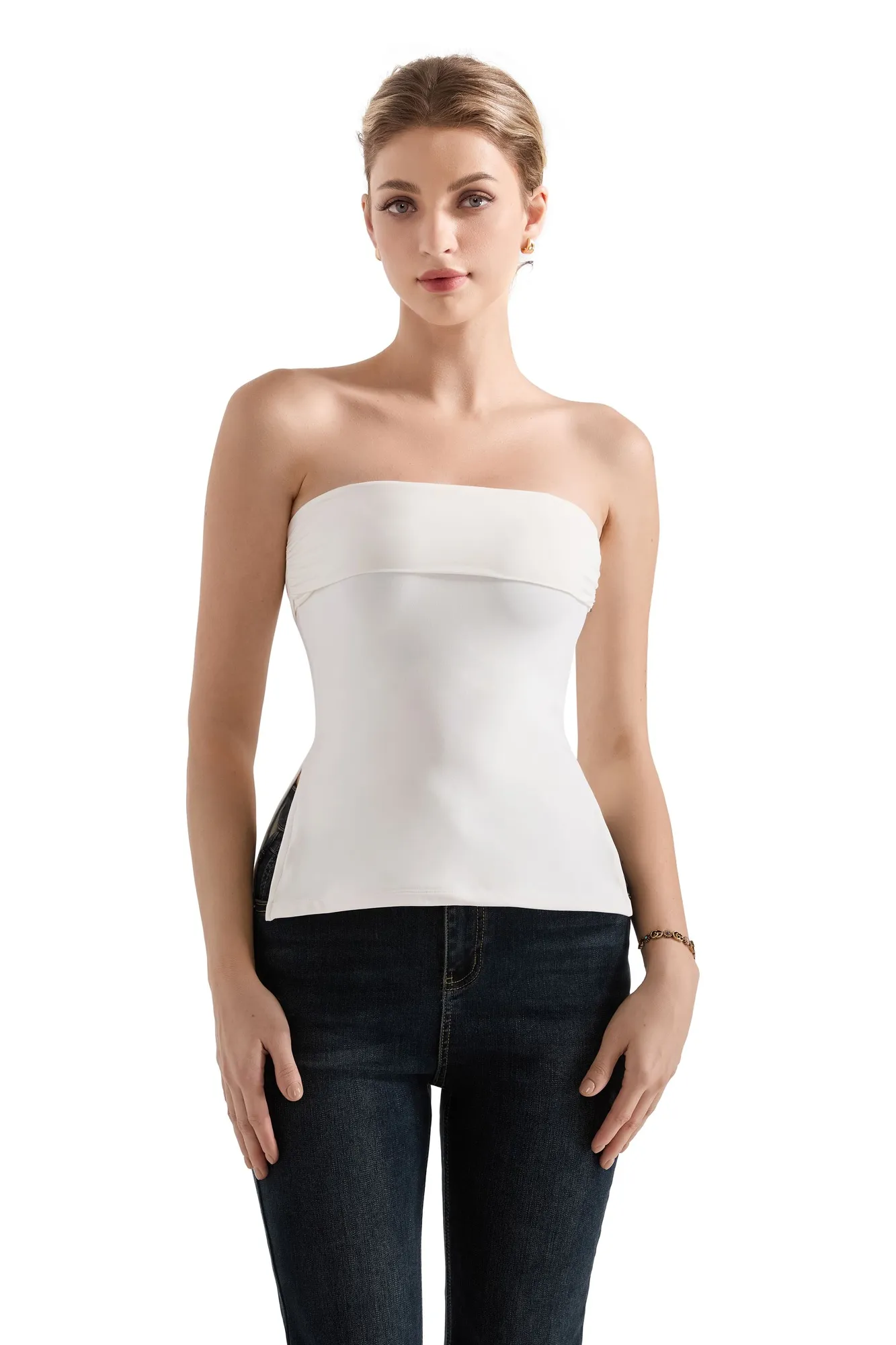 Buttery Soft Side Split Tube Top - Image 31