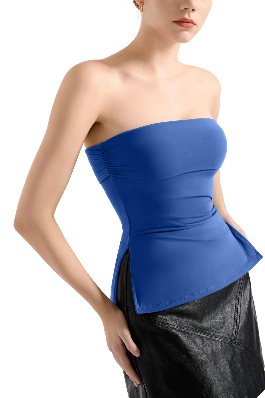 Buttery Soft Side Split Tube Top - Image 86