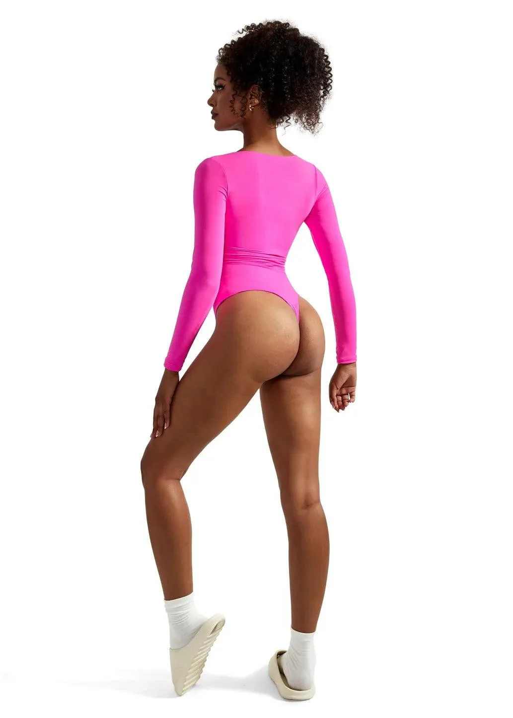 Flash Sales - Buttery Soft Square Neck Bodysuit - Long Sleeve - Image 16