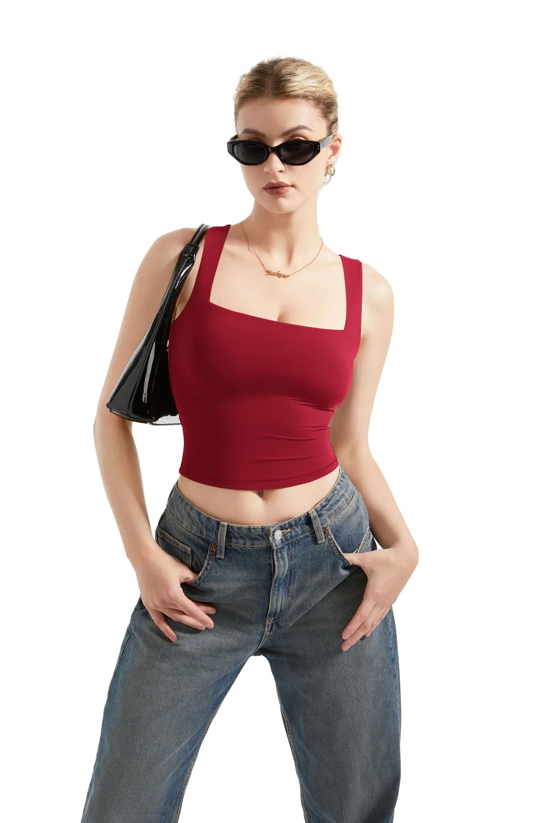 Buttery Soft Square Neck Tank Top - Image 53