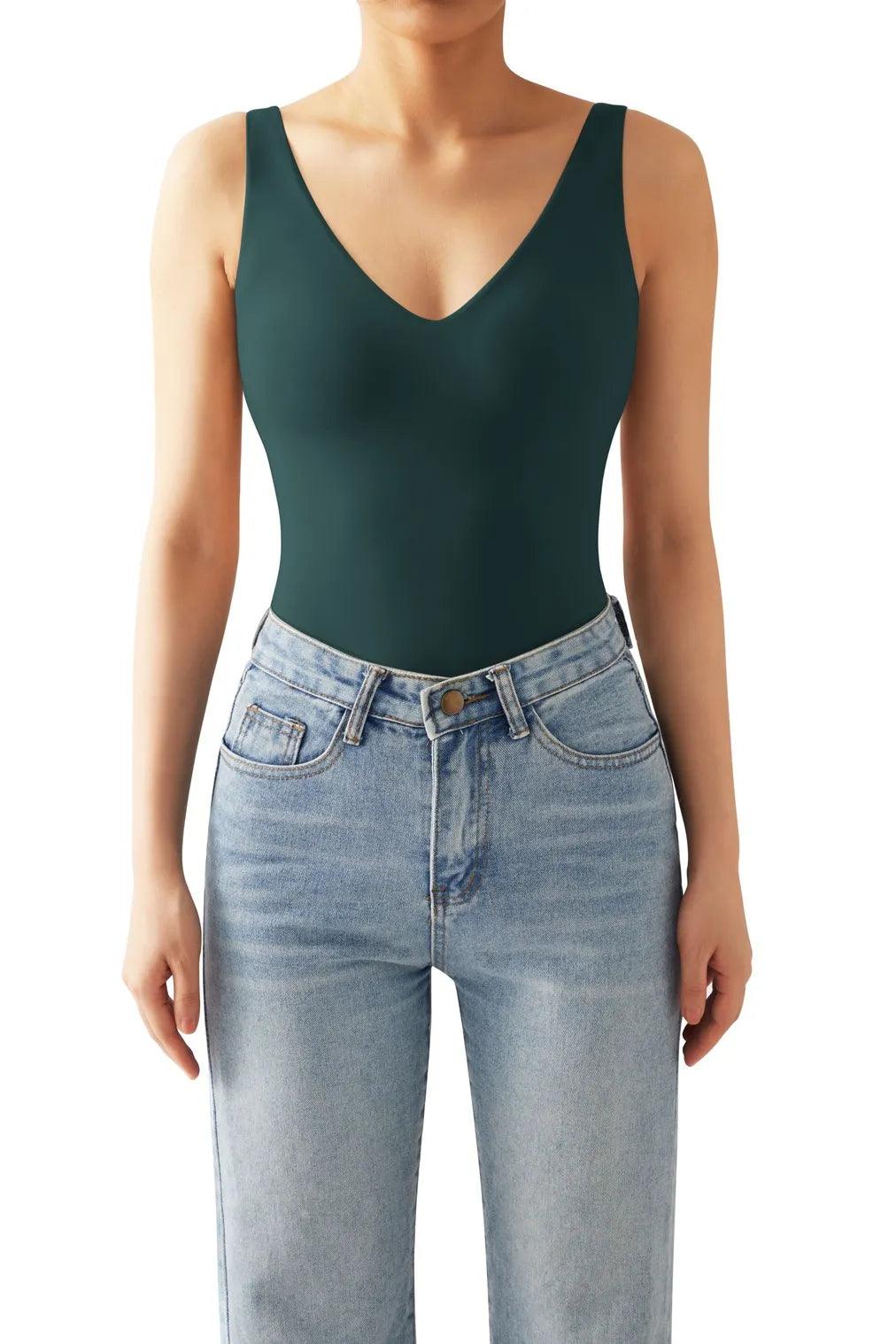 Buttery Soft V Neck Bodysuit - Image 34