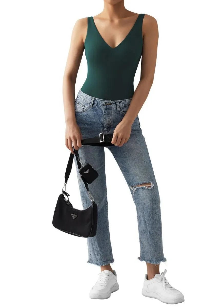 Buttery Soft V Neck Bodysuit - Image 35