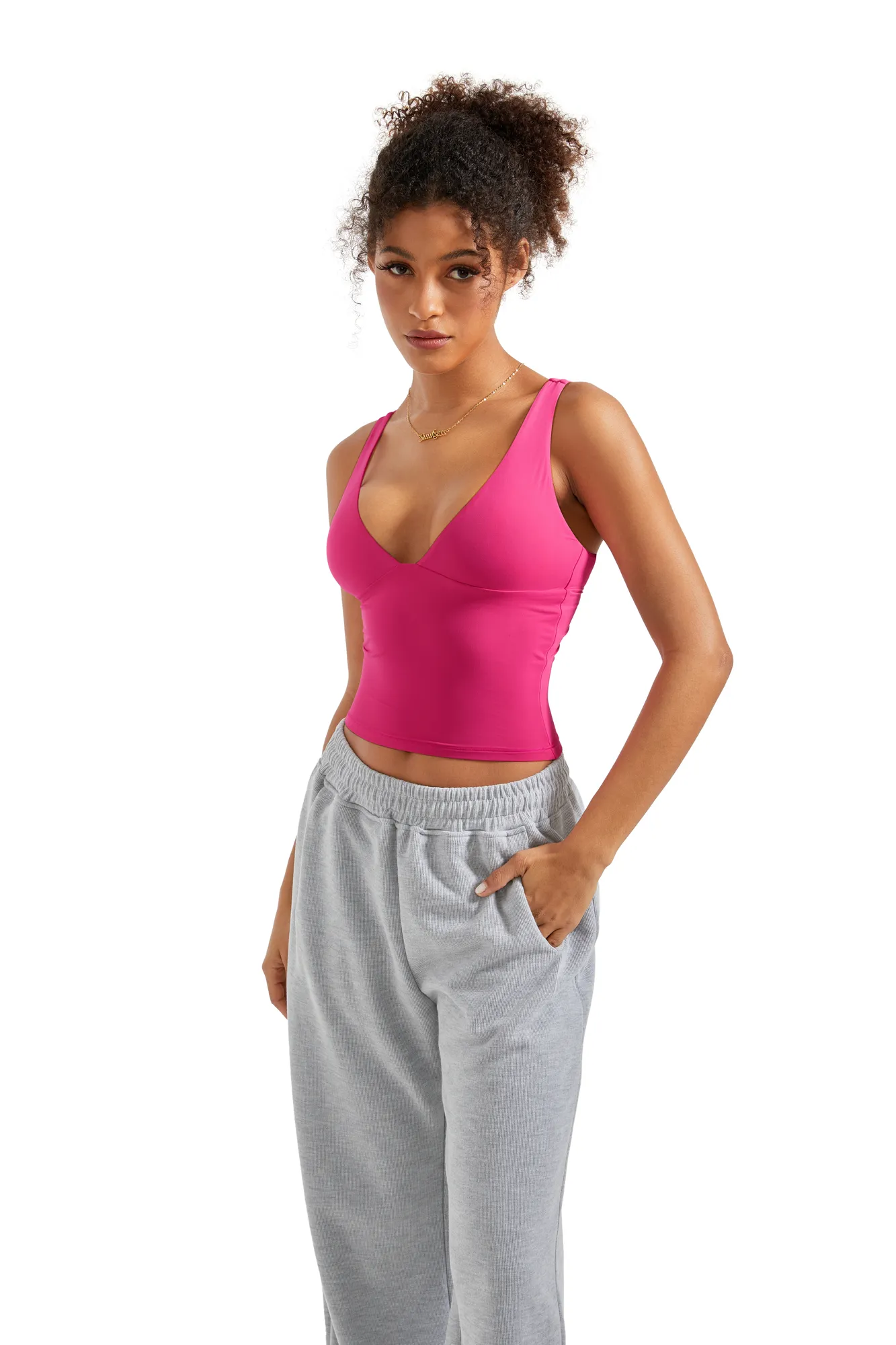 Buttery Soft V Neck Tank Top - Image 23