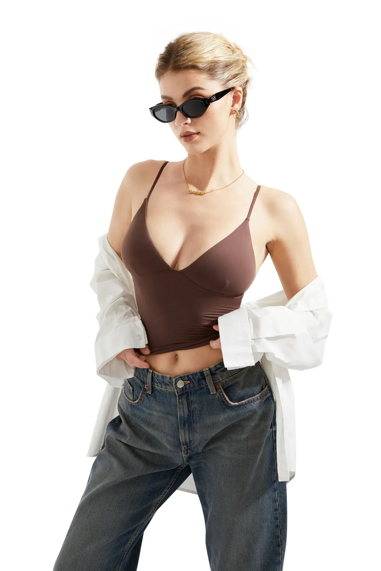 Buttery Soft Cami V Neck Tank Top - Image 14