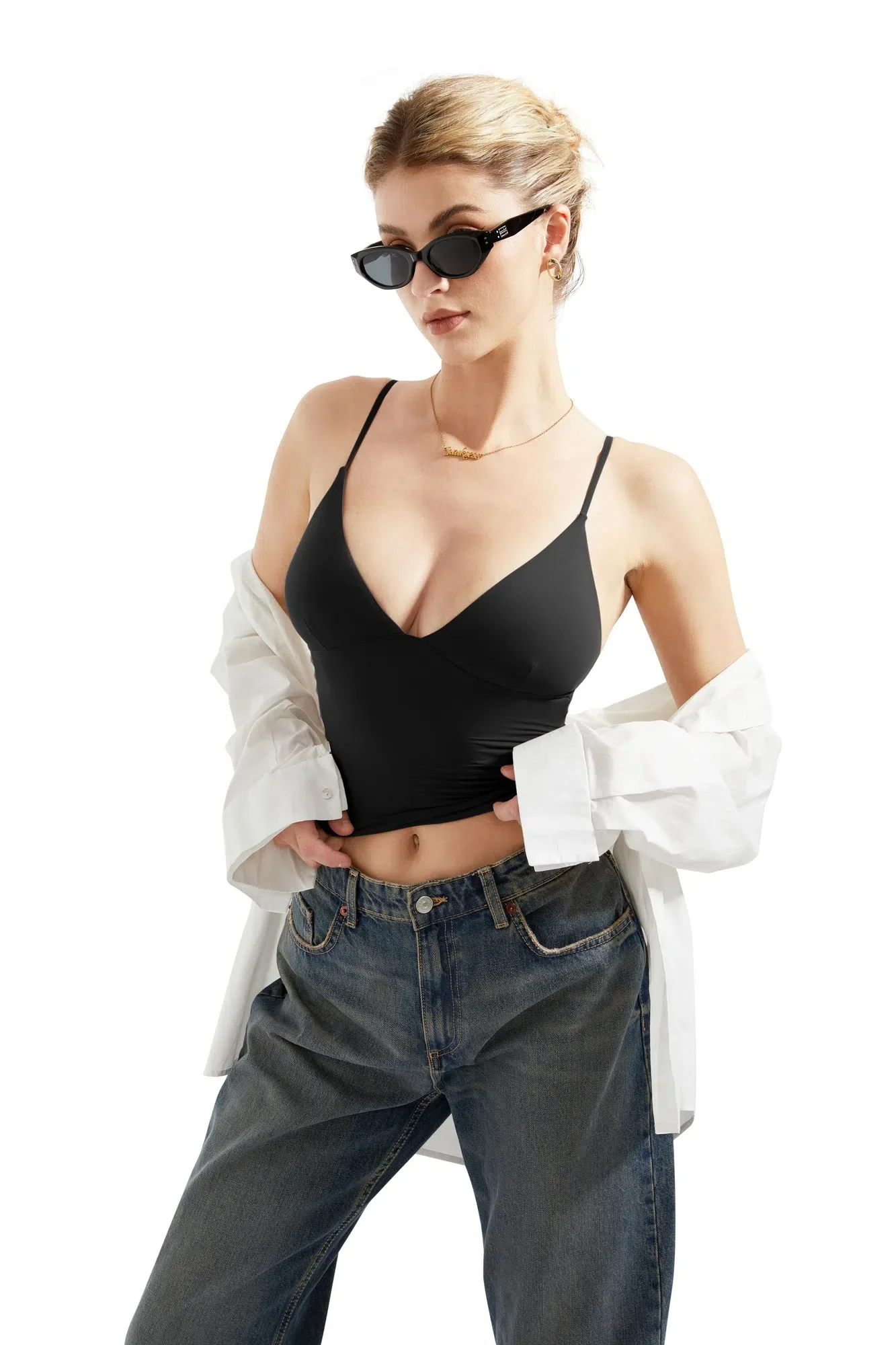 Buttery Soft Cami V Neck Tank Top - Image 4