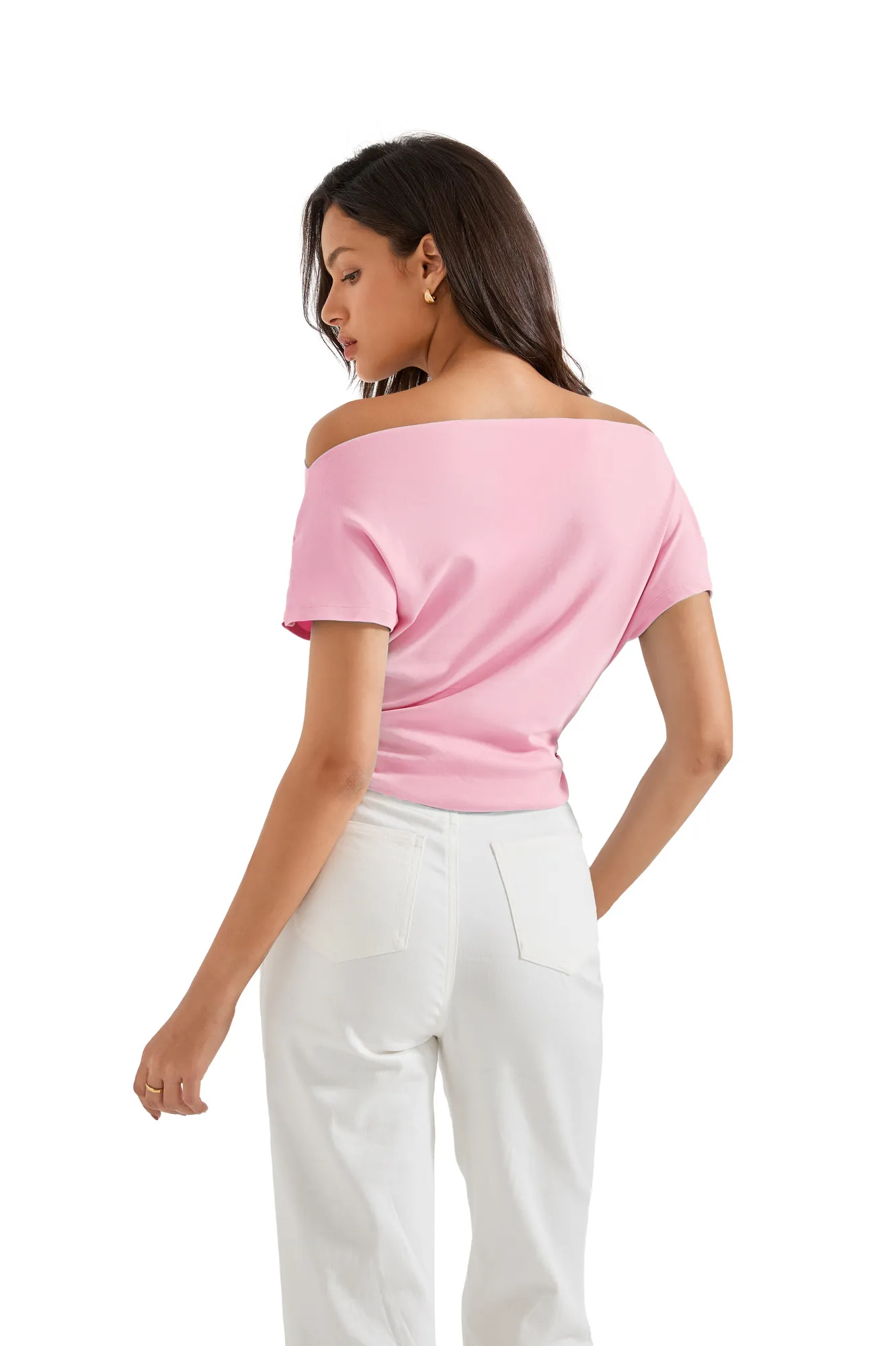 Cotton Multi-Way Off Shoulder Shirt - Image 24