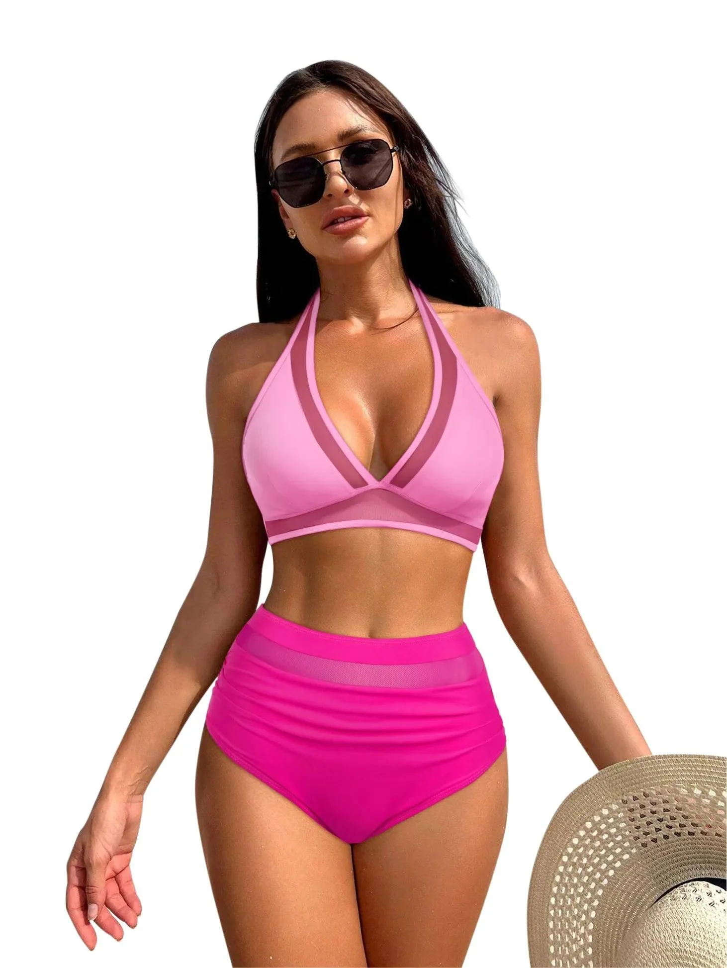 Mesh Two Pieces Bikini Set - Image 10