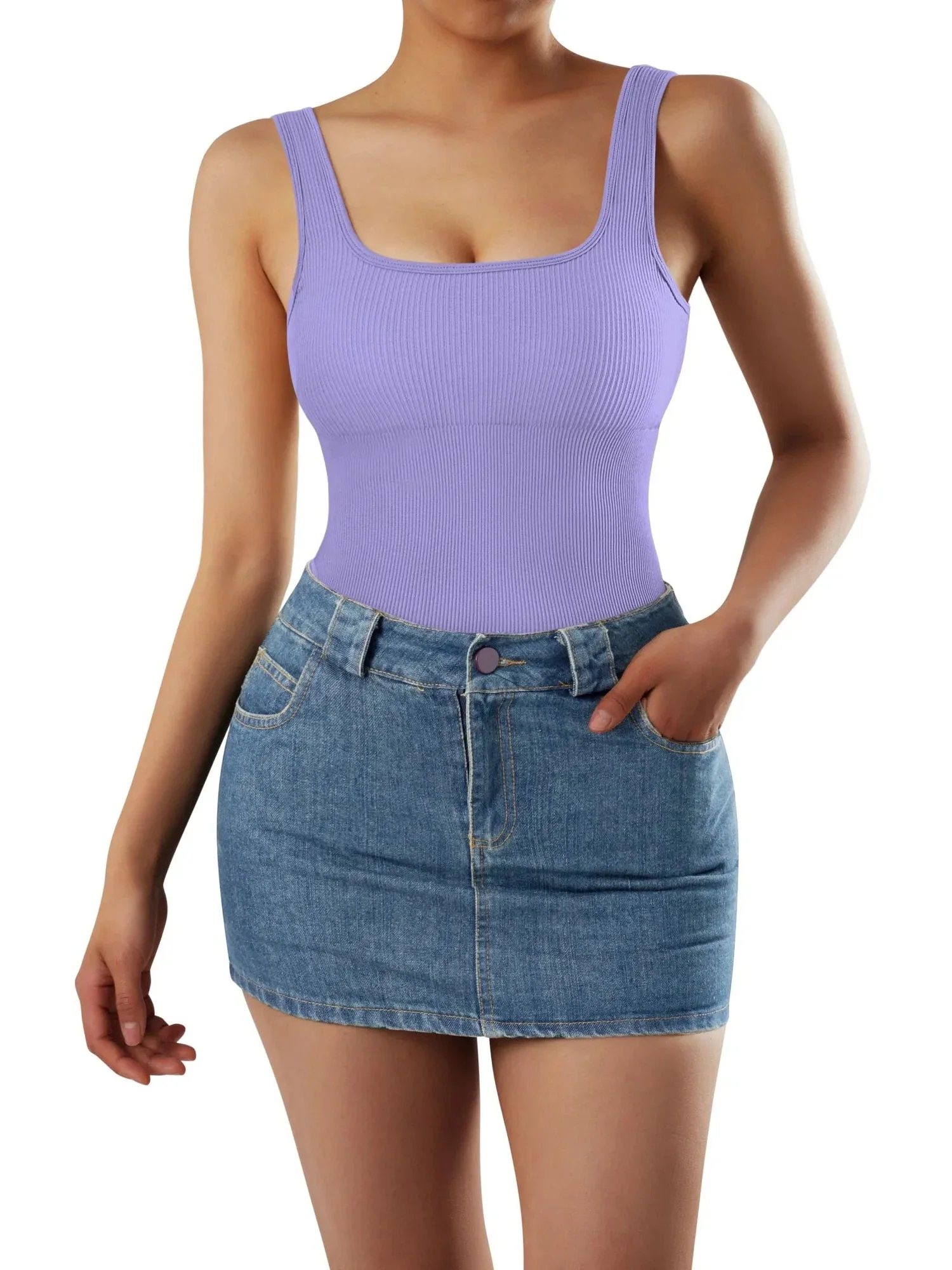 Ribbed Bodysuit - Image 65