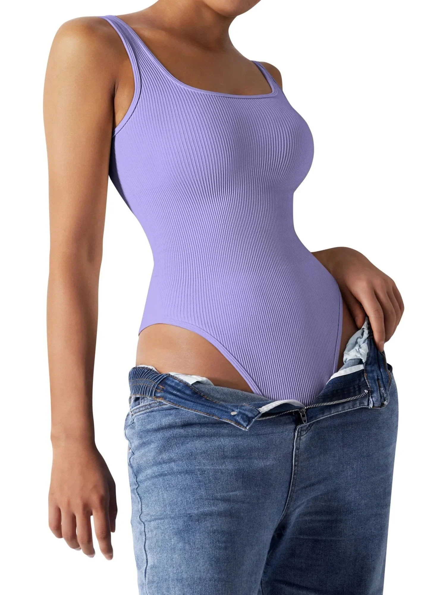 Ribbed Bodysuit - Image 71