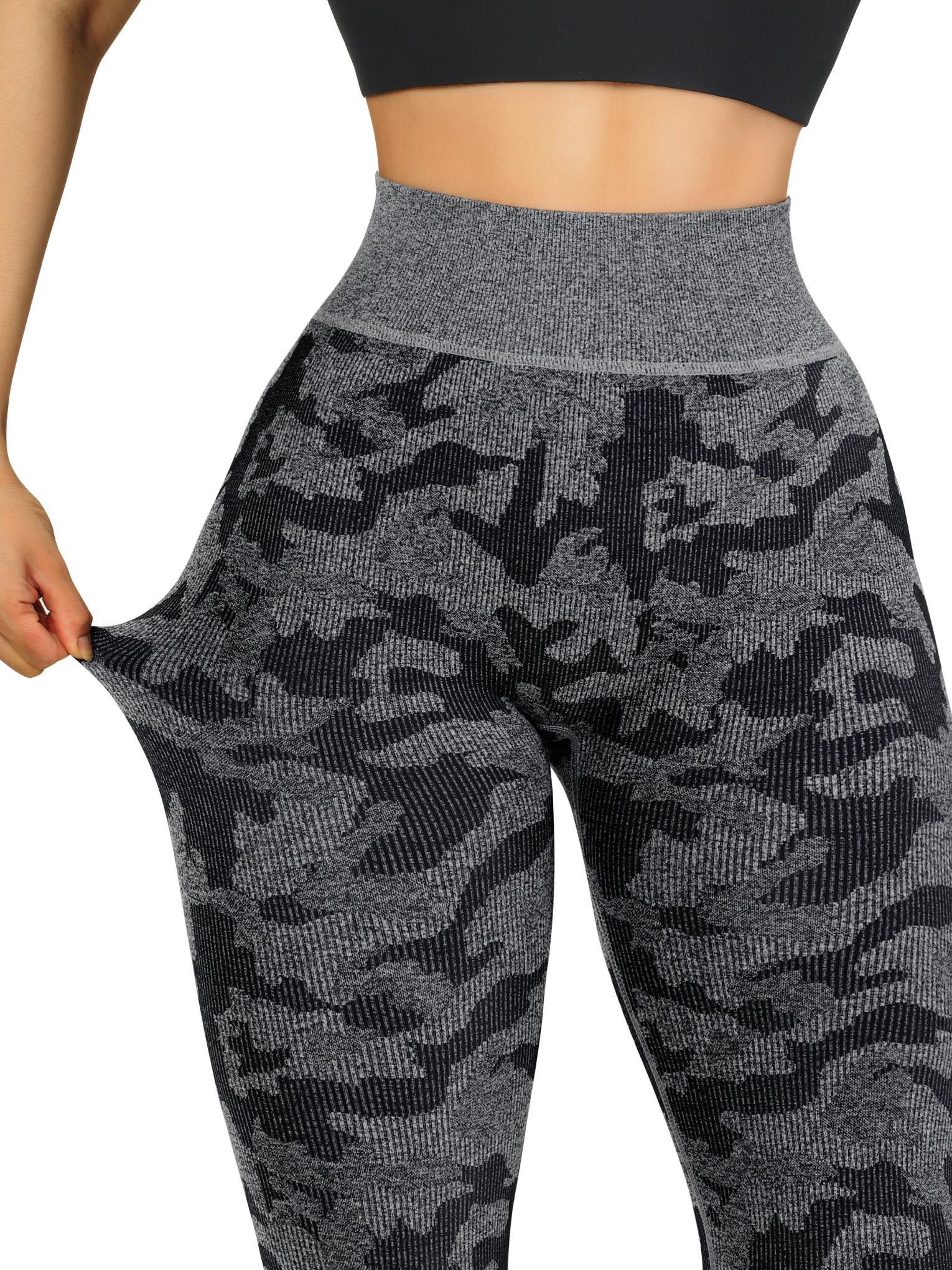 Ribbed Printed Seamless Leggings - Image 28
