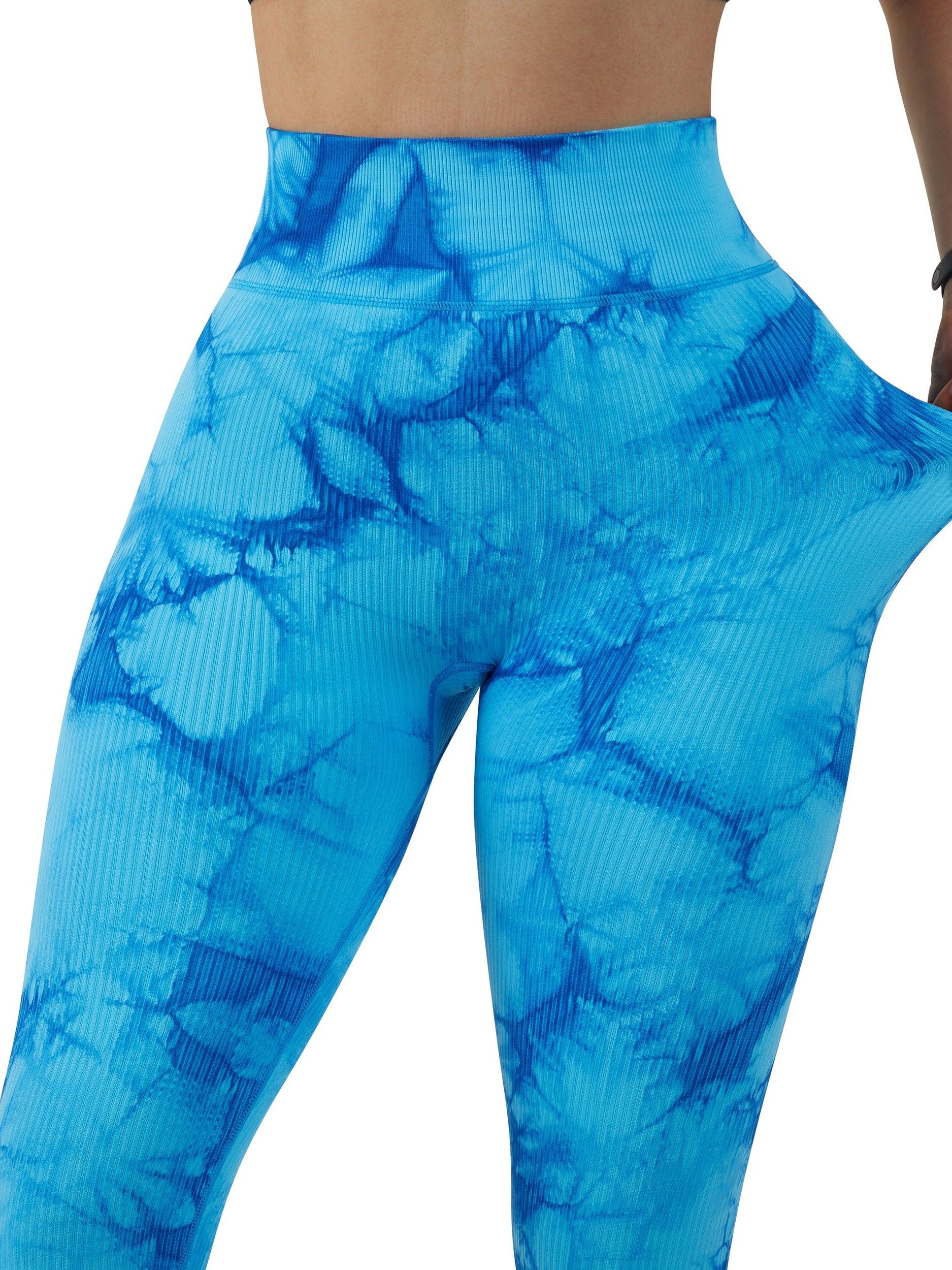 Ribbed Printed Seamless Leggings - Image 34