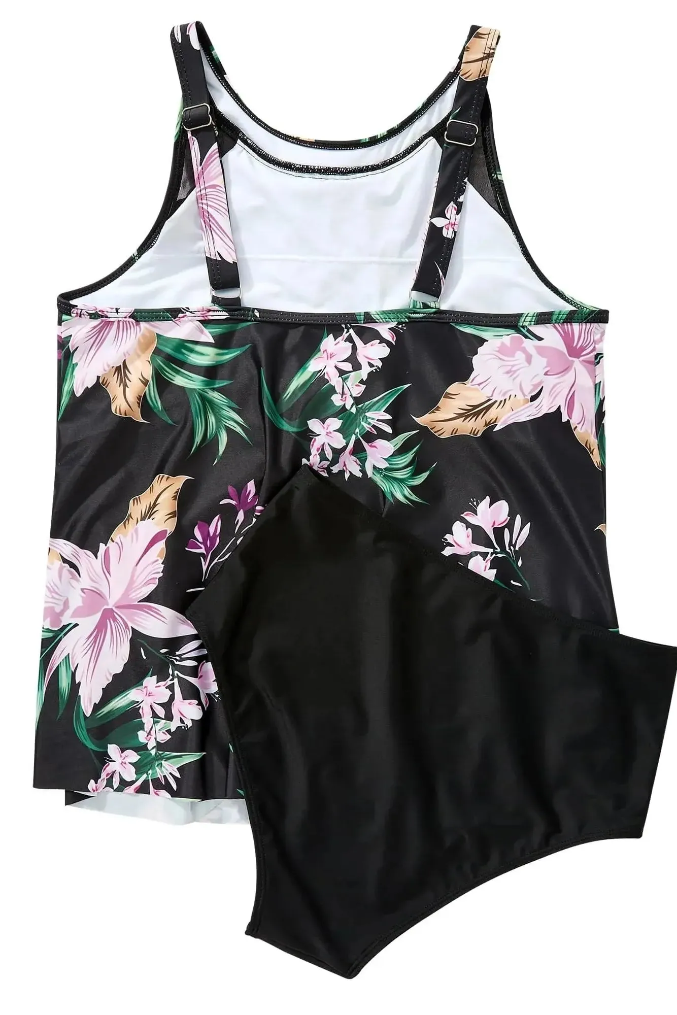 Ruffle Cover Tankini Swimsuit - Image 108