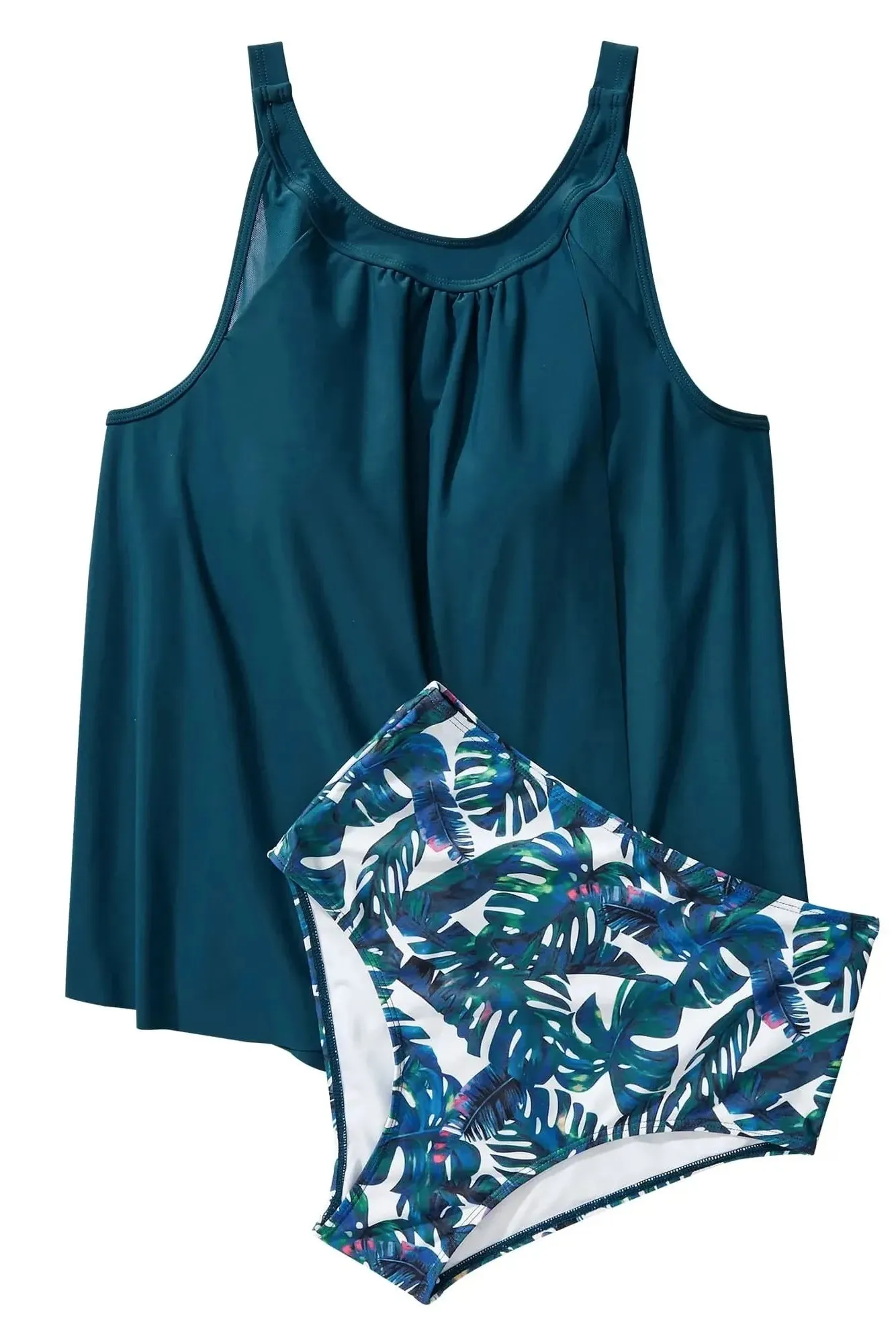 Ruffle Cover Tankini Swimsuit - Image 26